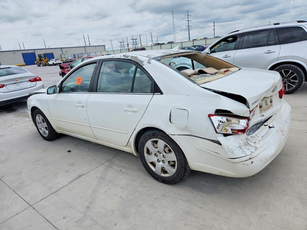 2009 Hyundai Sonata Gls White vin: 5NPET46C09H473287
