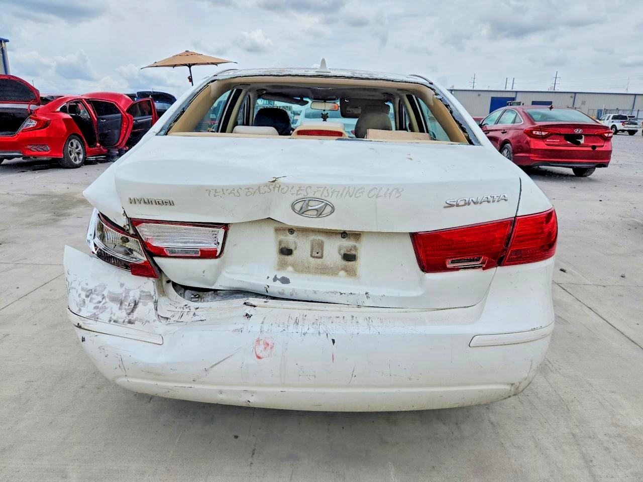 2009 Hyundai Sonata Gls White vin: 5NPET46C09H473287