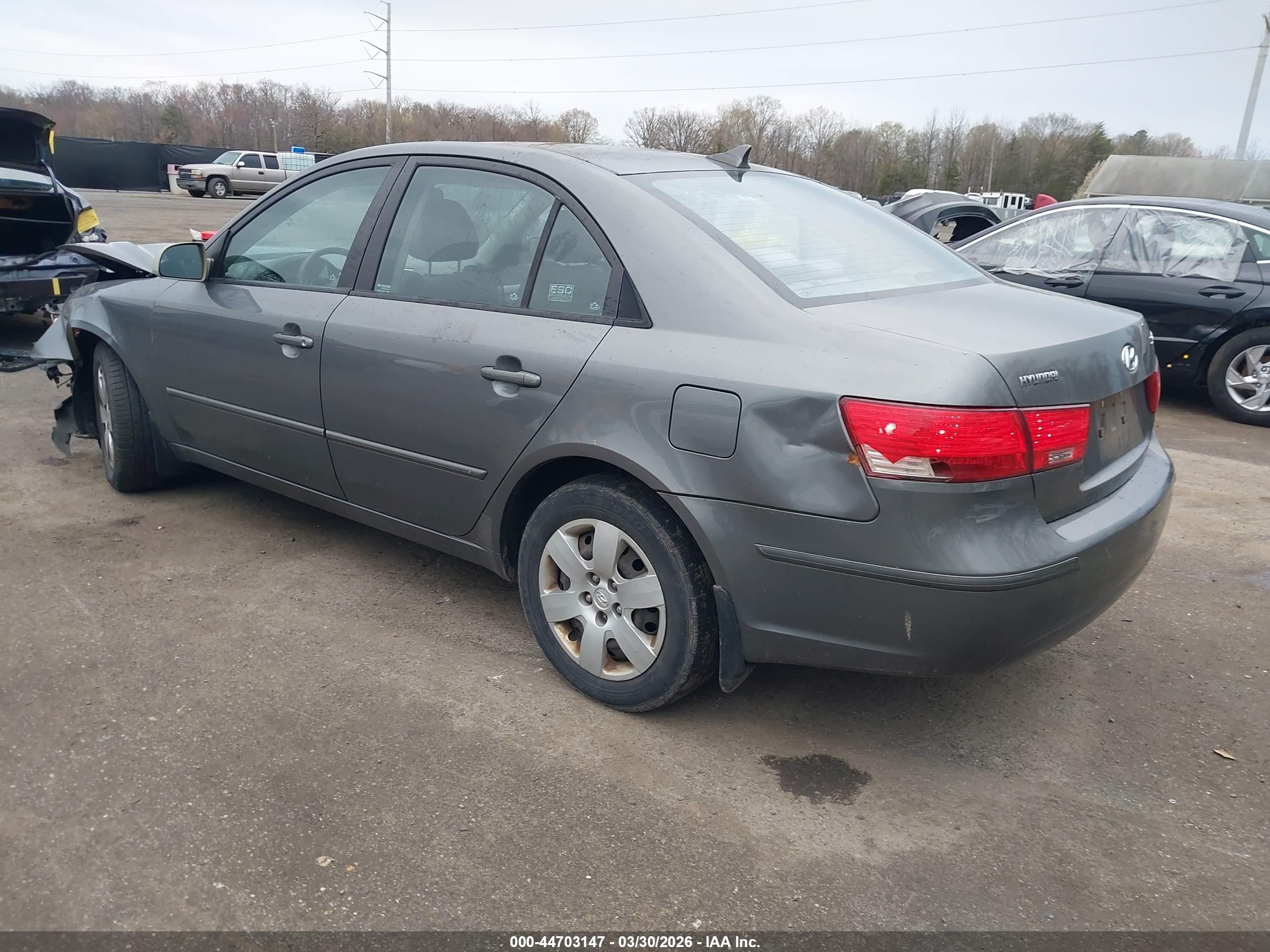 2009 Hyundai Sonata Gls Gray vin: 5NPET46C09H478697
