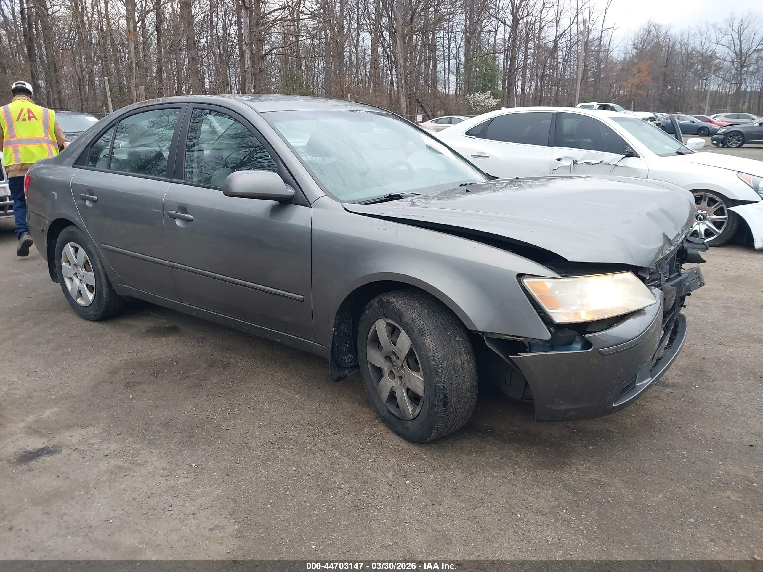 2009 Hyundai Sonata Gls Gray vin: 5NPET46C09H478697
