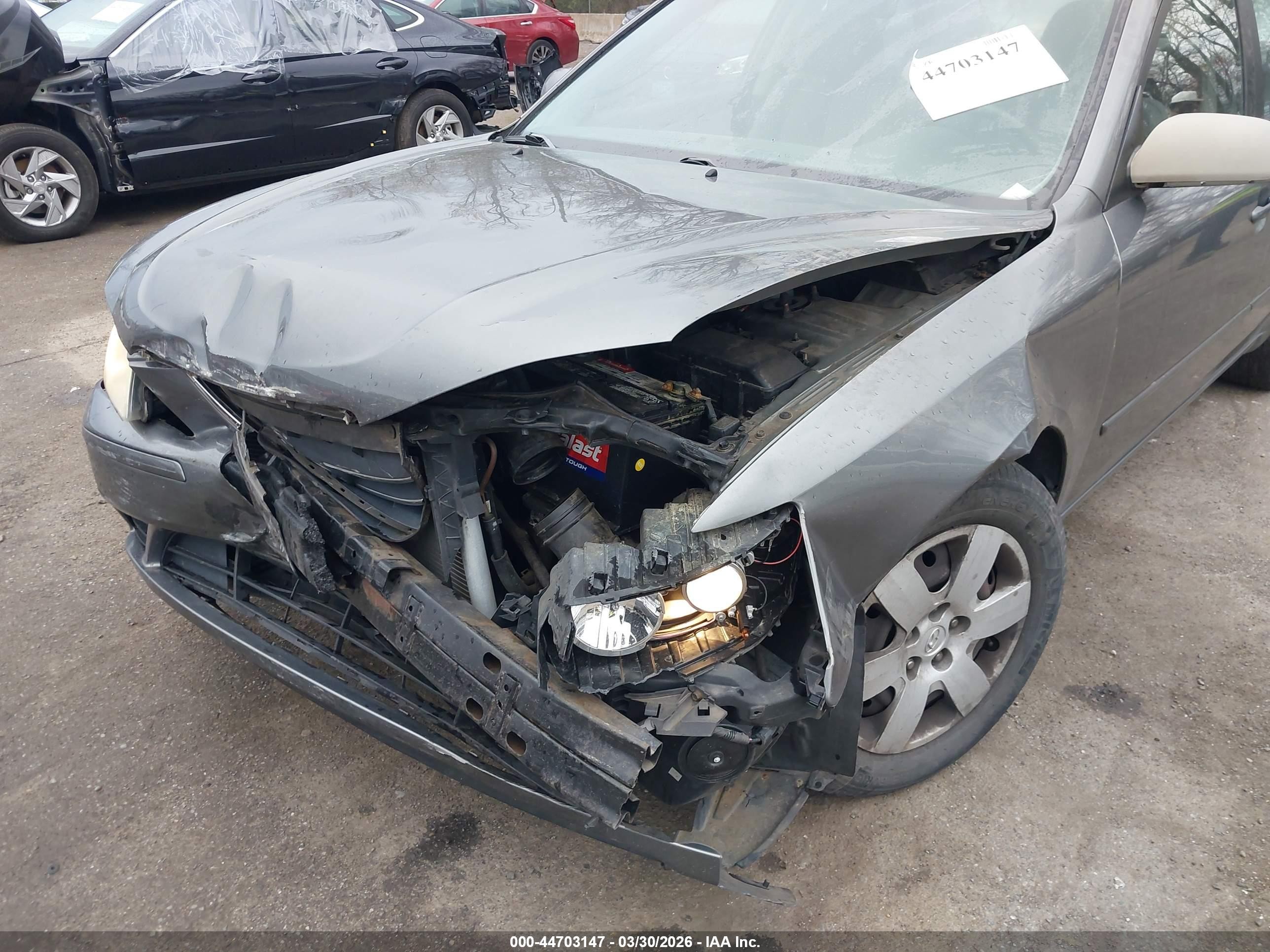 2009 Hyundai Sonata Gls Gray vin: 5NPET46C09H478697