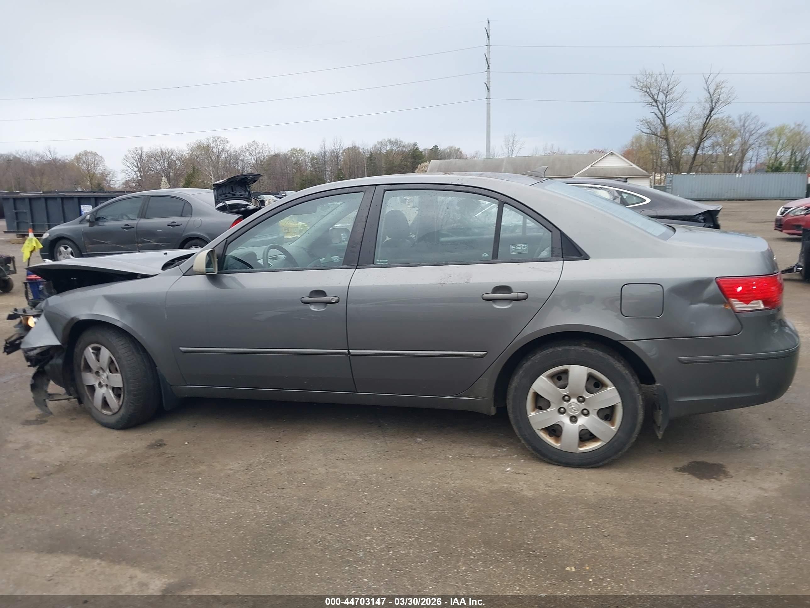 2009 Hyundai Sonata Gls Gray vin: 5NPET46C09H478697