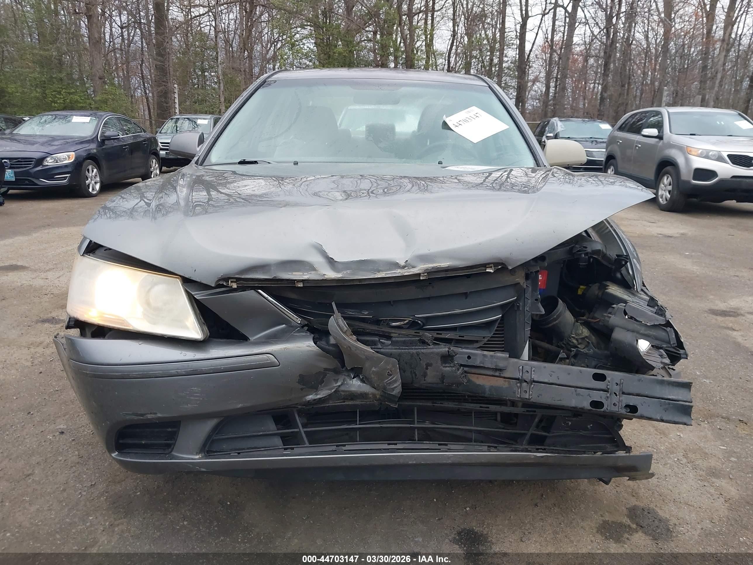 2009 Hyundai Sonata Gls Gray vin: 5NPET46C09H478697
