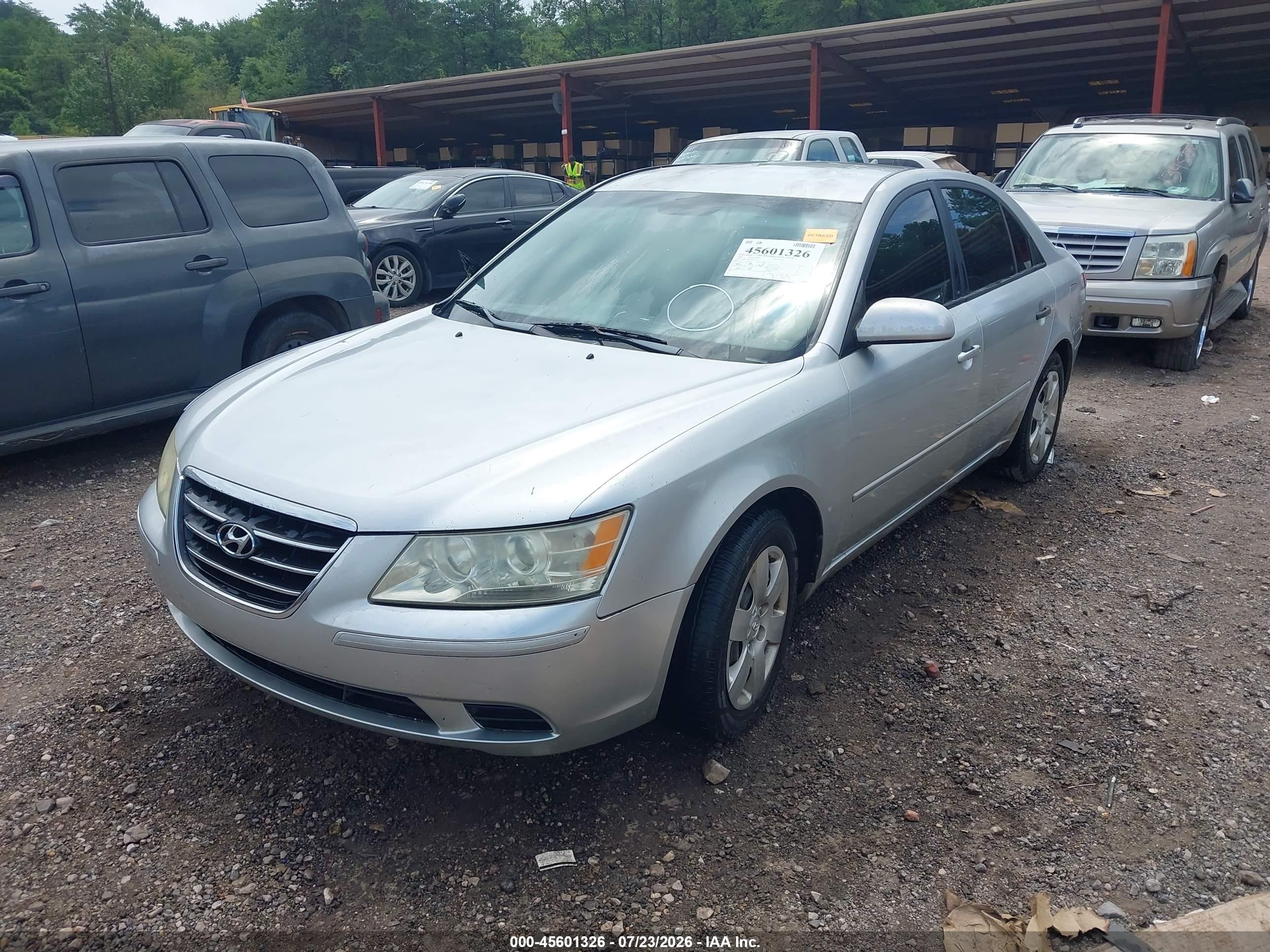 2009 Hyundai Sonata Gls Silver vin: 5NPET46C09H499534