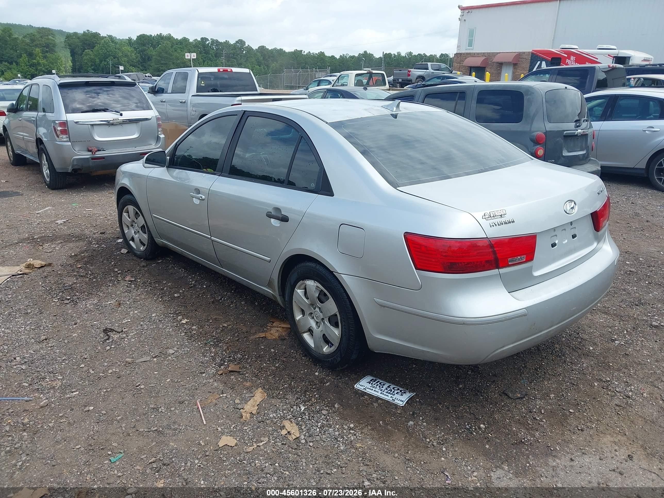 2009 Hyundai Sonata Gls Silver vin: 5NPET46C09H499534