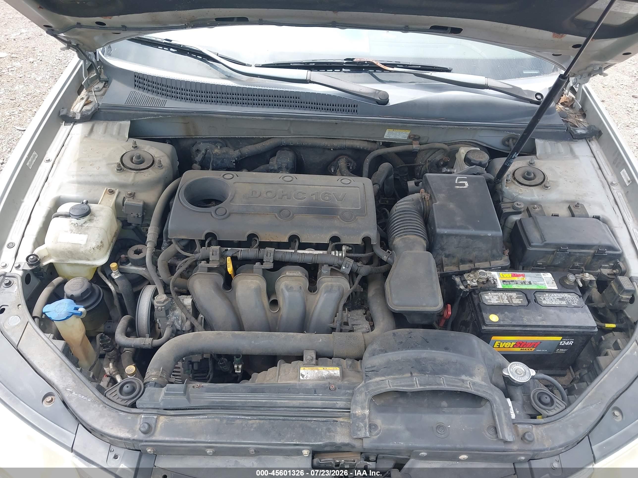 2009 Hyundai Sonata Gls Silver vin: 5NPET46C09H499534