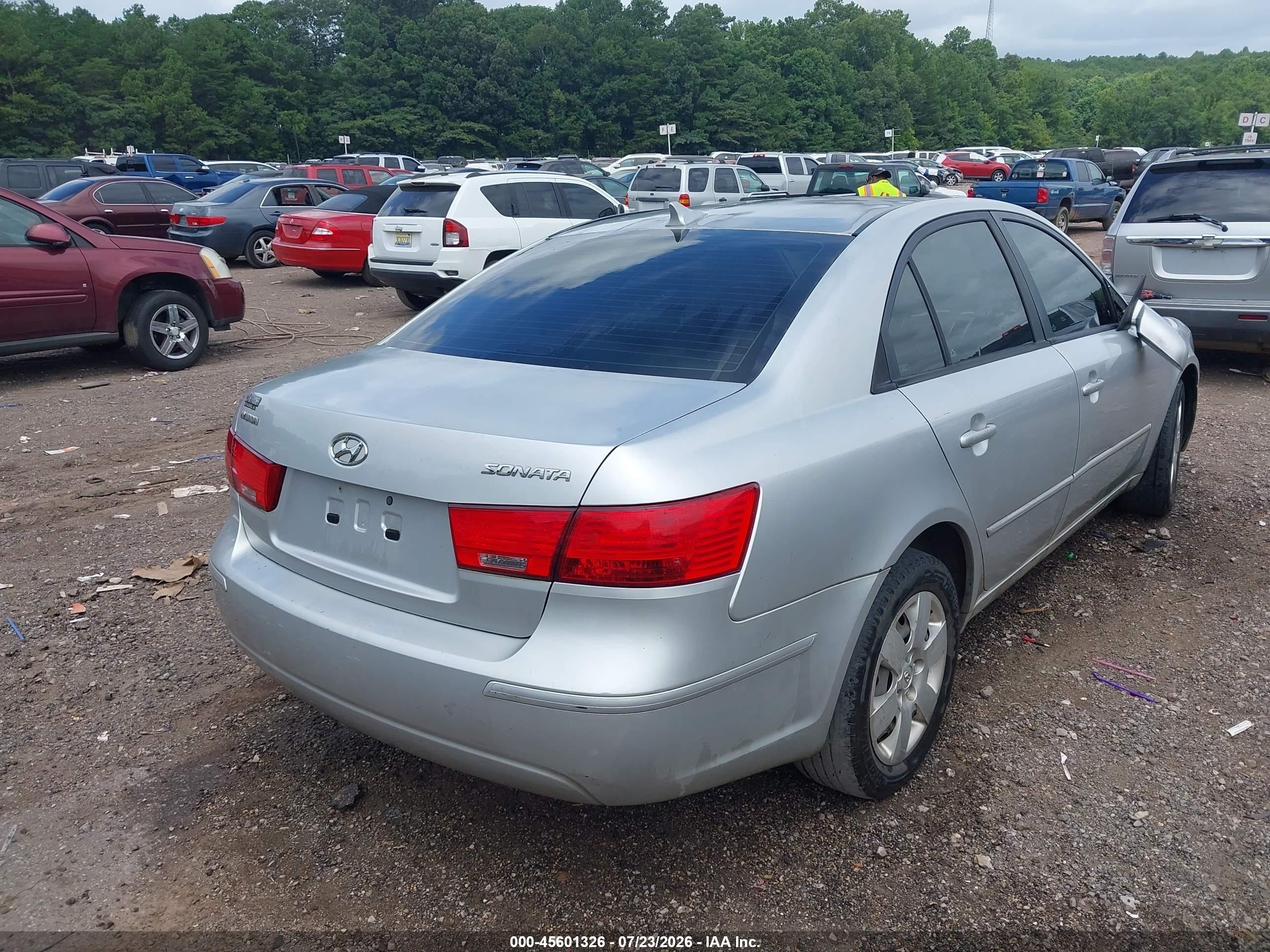 2009 Hyundai Sonata Gls Silver vin: 5NPET46C09H499534