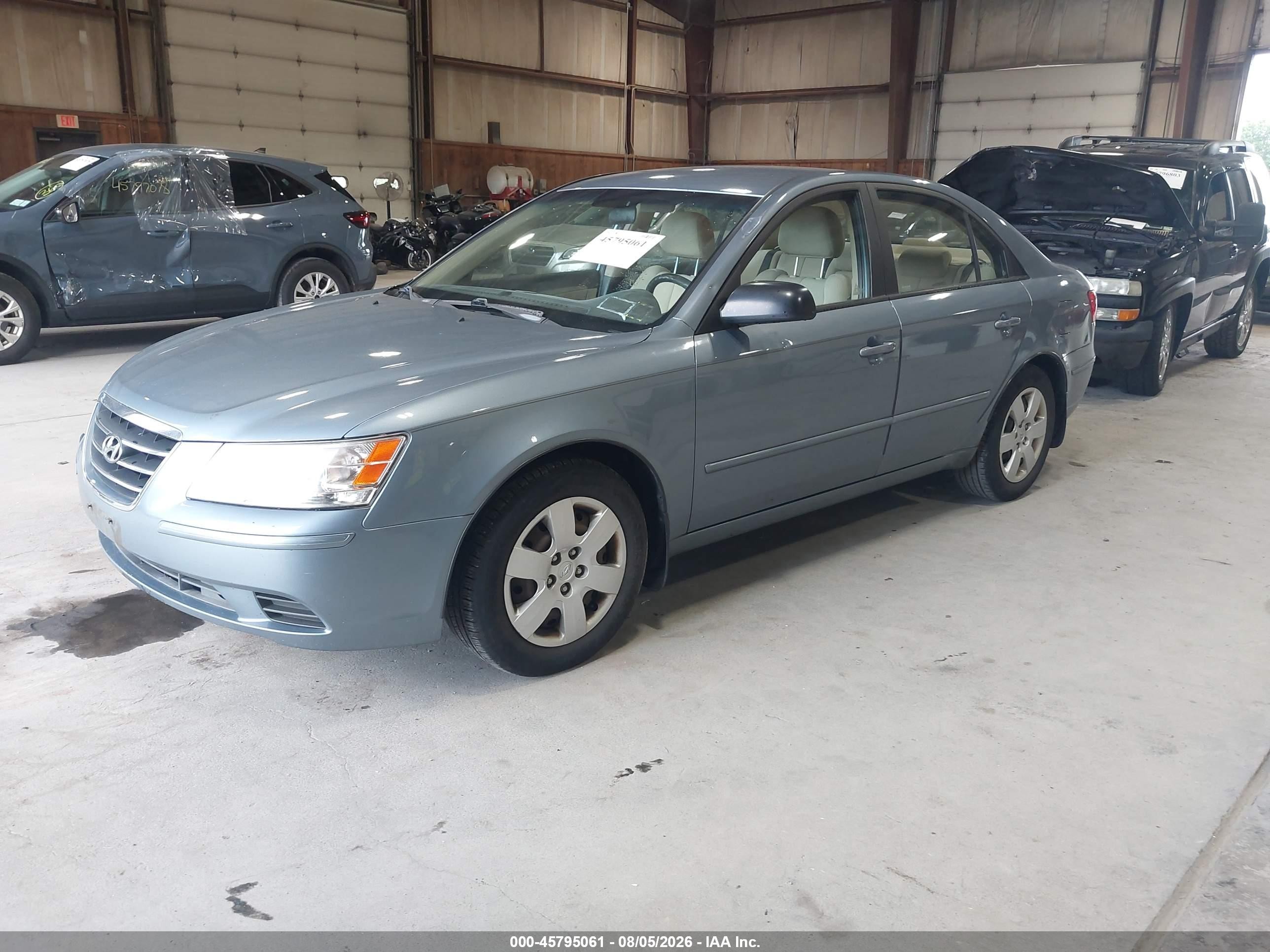 2009 Hyundai Sonata Gls Blue vin: 5NPET46C09H519832