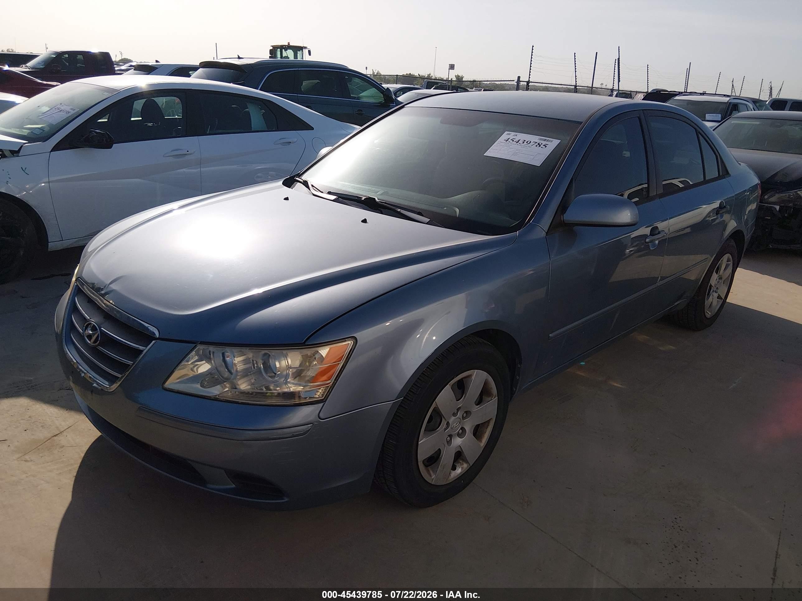 2009 Hyundai Sonata Gls Blue vin: 5NPET46C09H563992