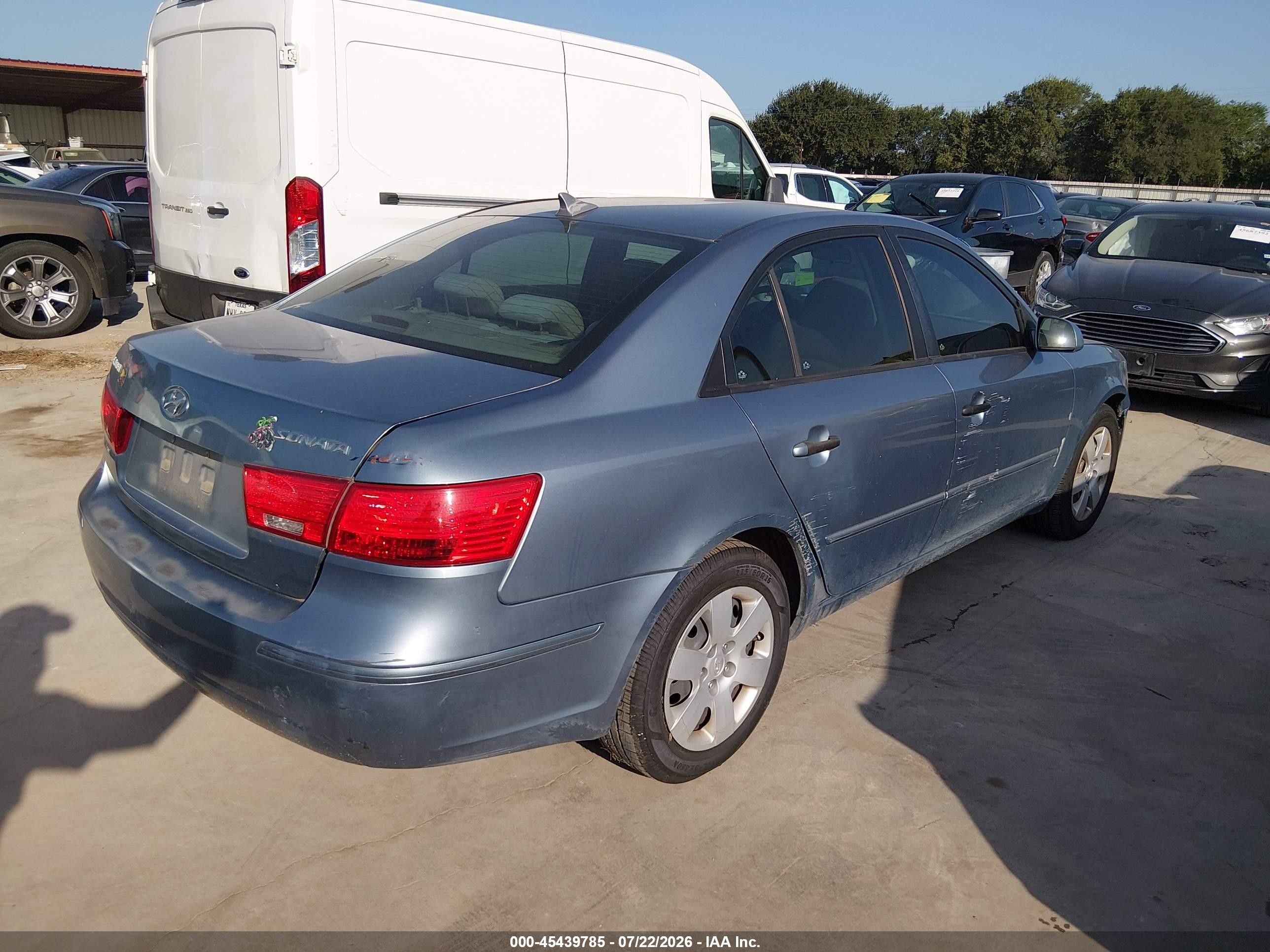 2009 Hyundai Sonata Gls Blue vin: 5NPET46C09H563992