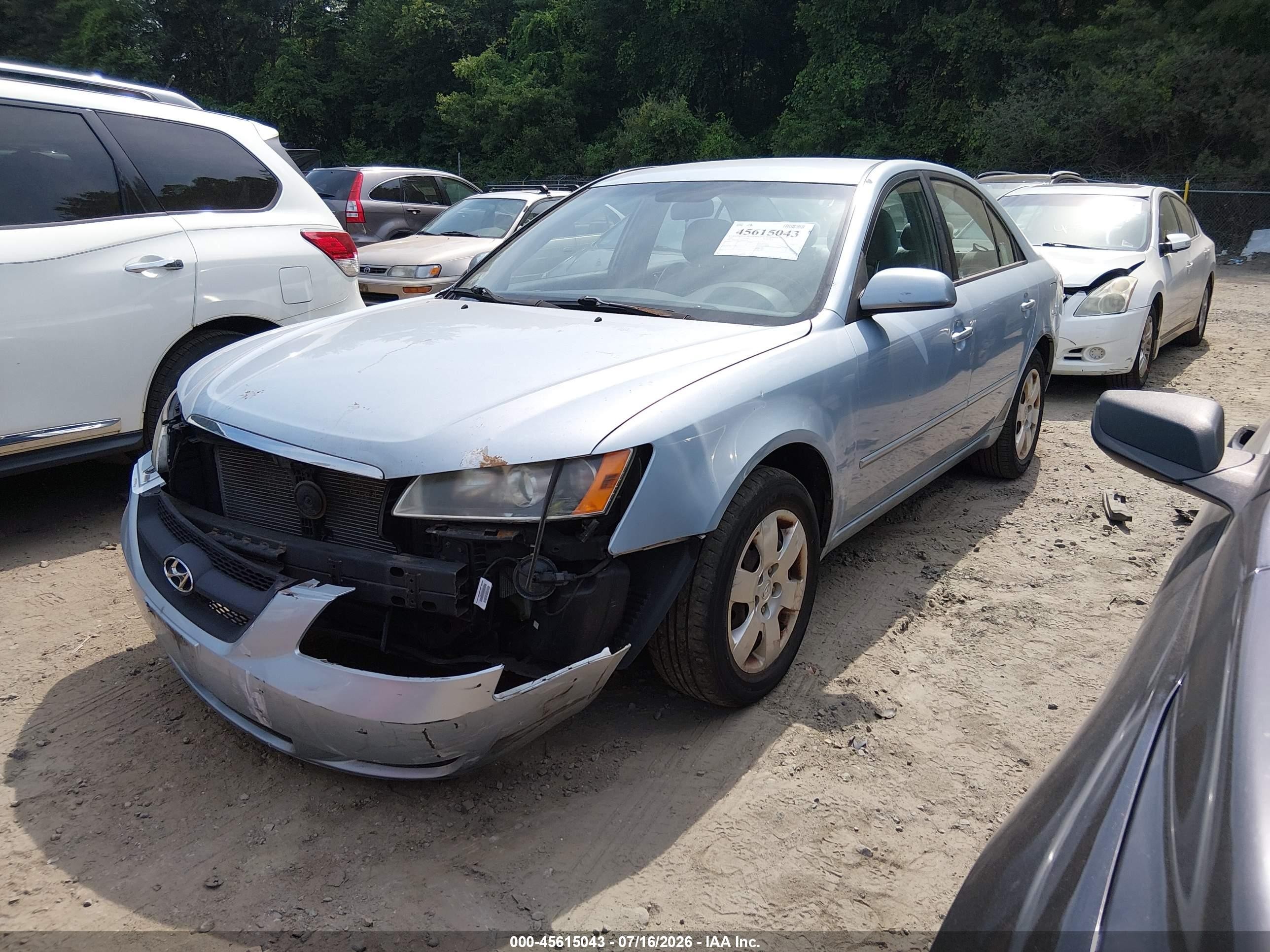 2006 Hyundai Sonata Gl Blue vin: 5NPET46C16H101078