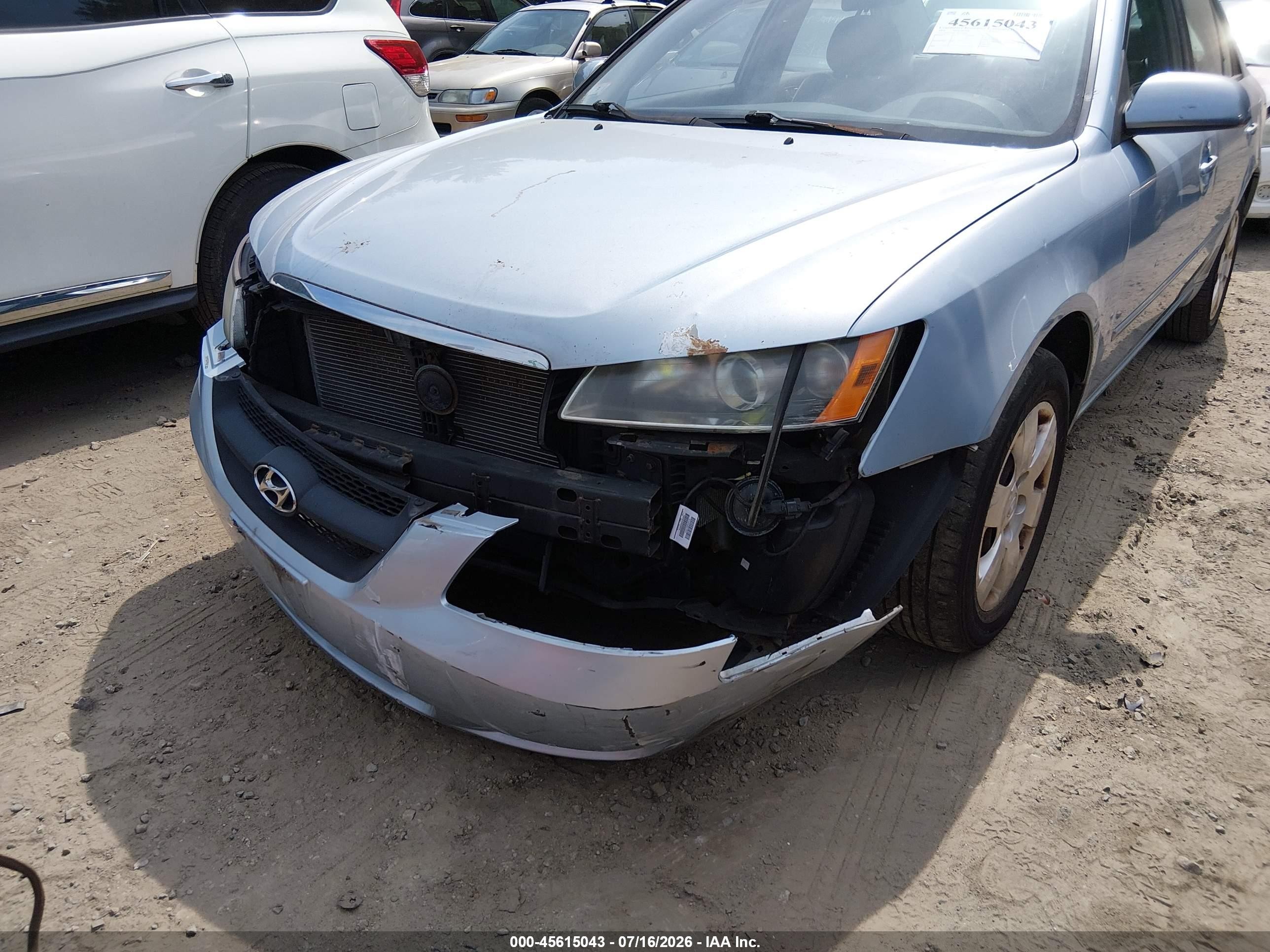 2006 Hyundai Sonata Gl Blue vin: 5NPET46C16H101078