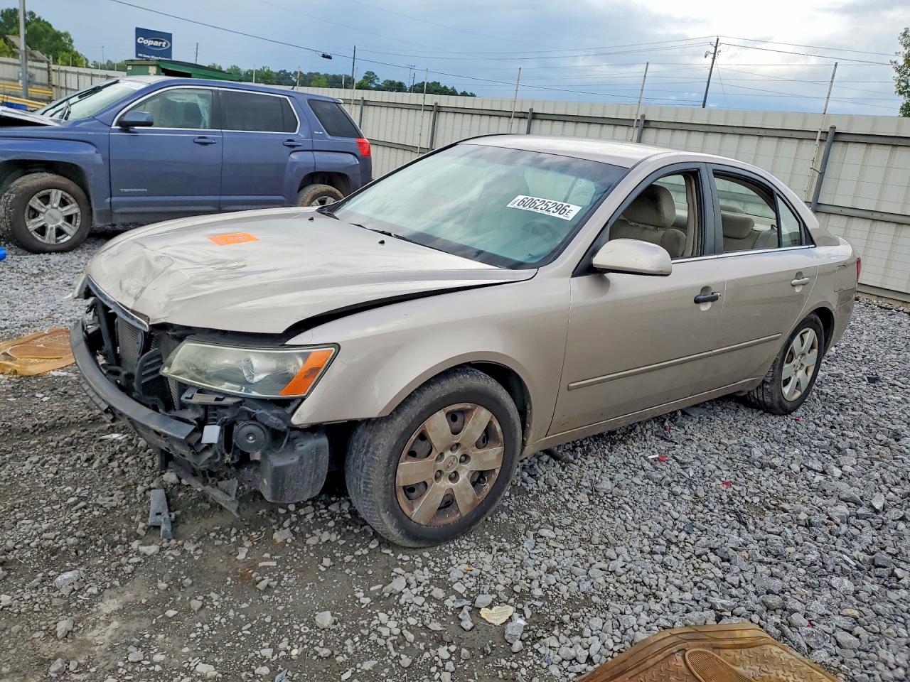 2007 Hyundai Sonata Gls Tan vin: 5NPET46C17H192774