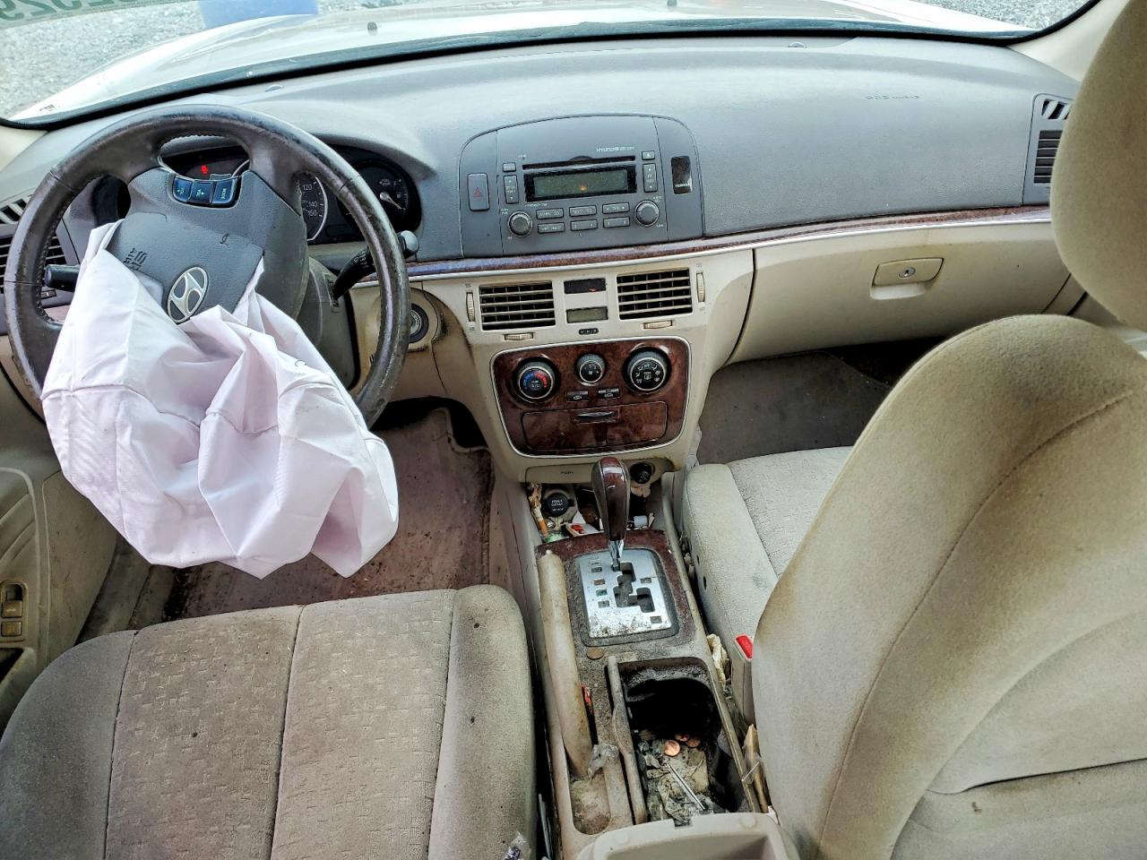 2007 Hyundai Sonata Gls Tan vin: 5NPET46C17H192774