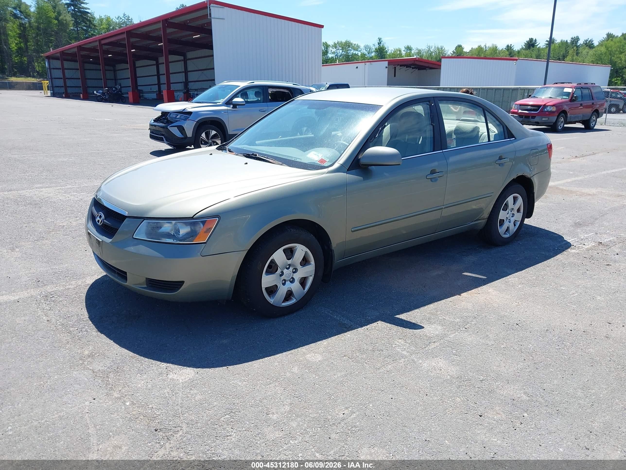 2007 Hyundai Sonata Gls/gls W/xm Green vin: 5NPET46C17H221030