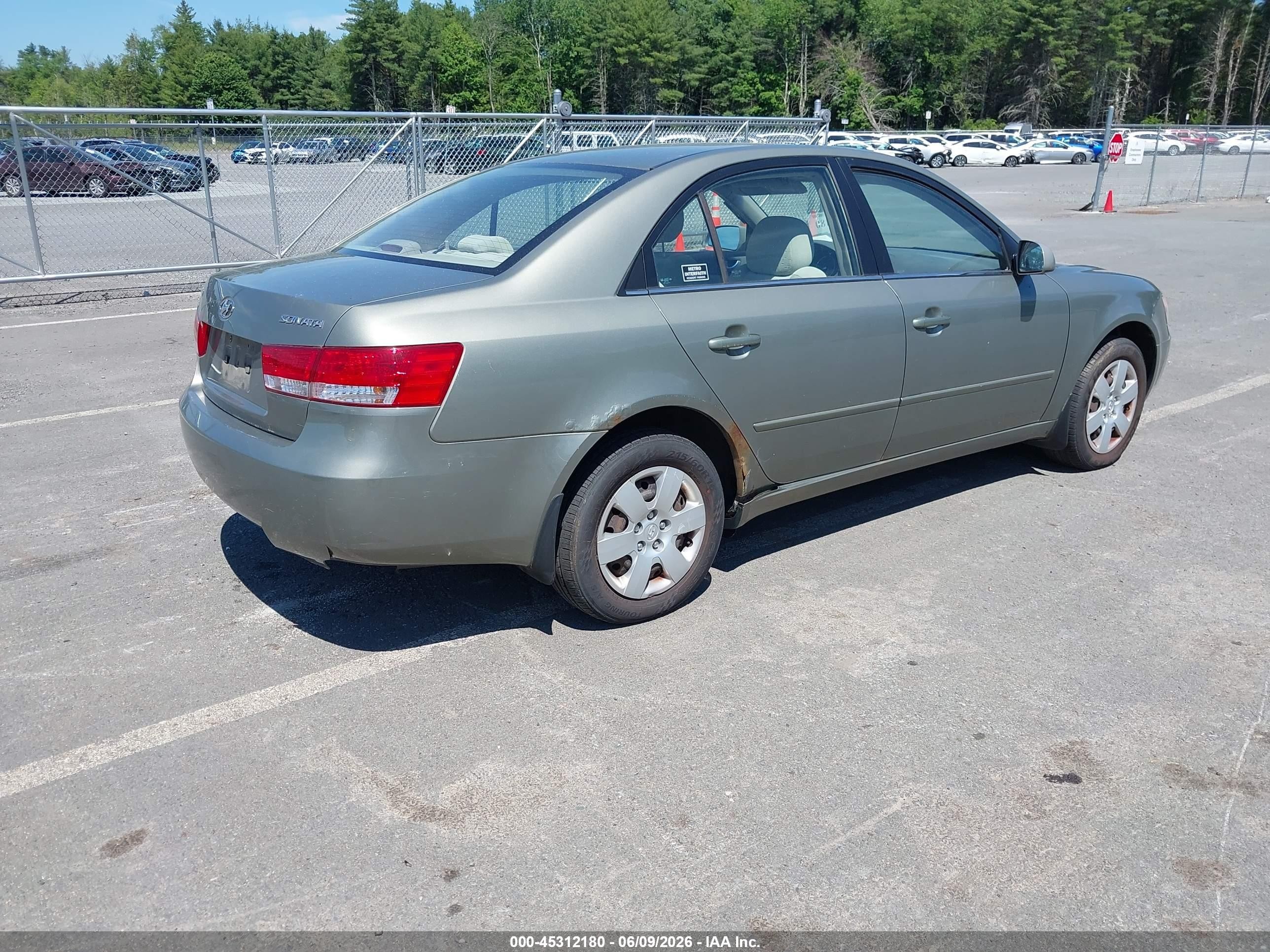 2007 Hyundai Sonata Gls/gls W/xm Green vin: 5NPET46C17H221030