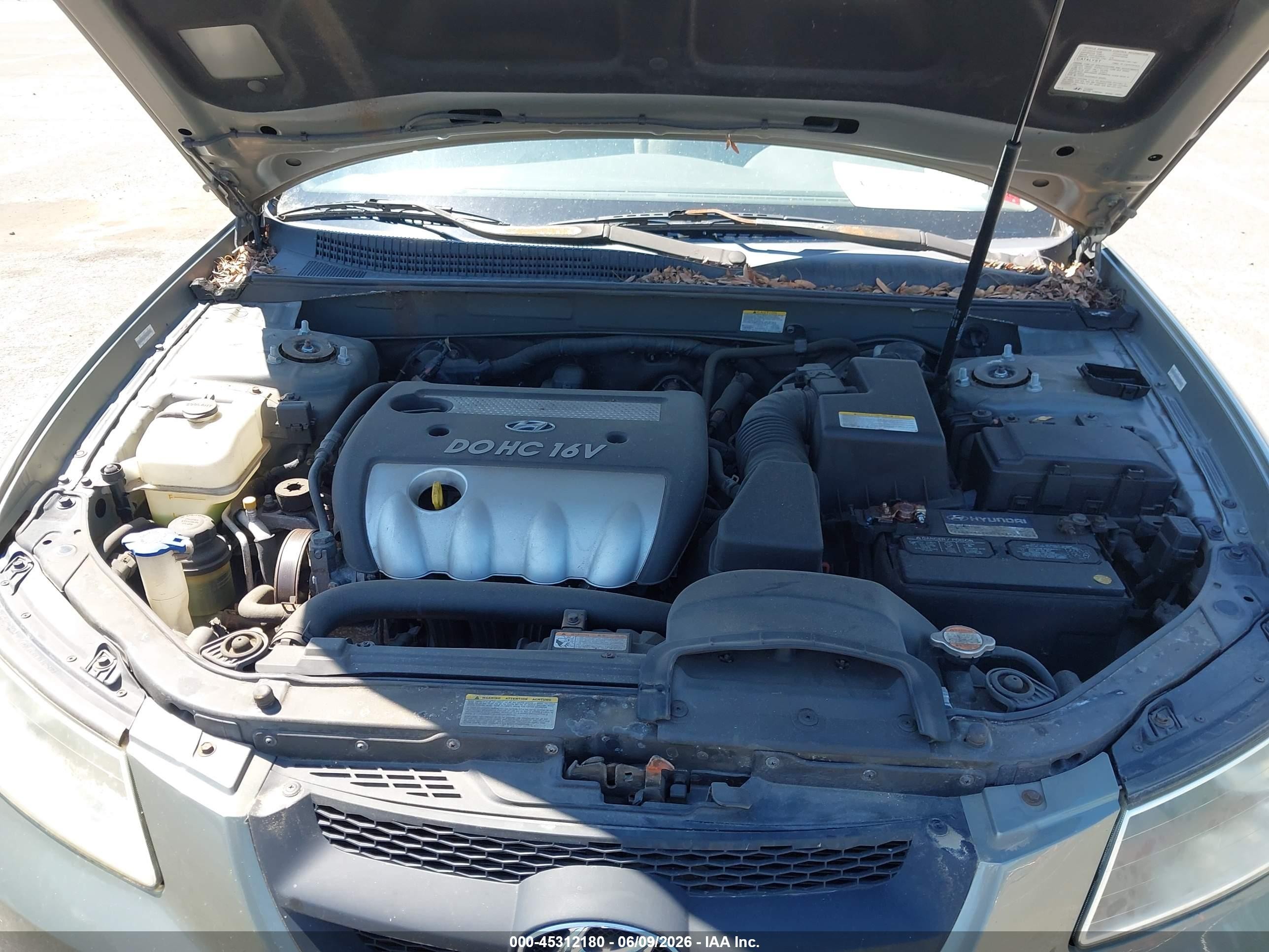 2007 Hyundai Sonata Gls/gls W/xm Green vin: 5NPET46C17H221030