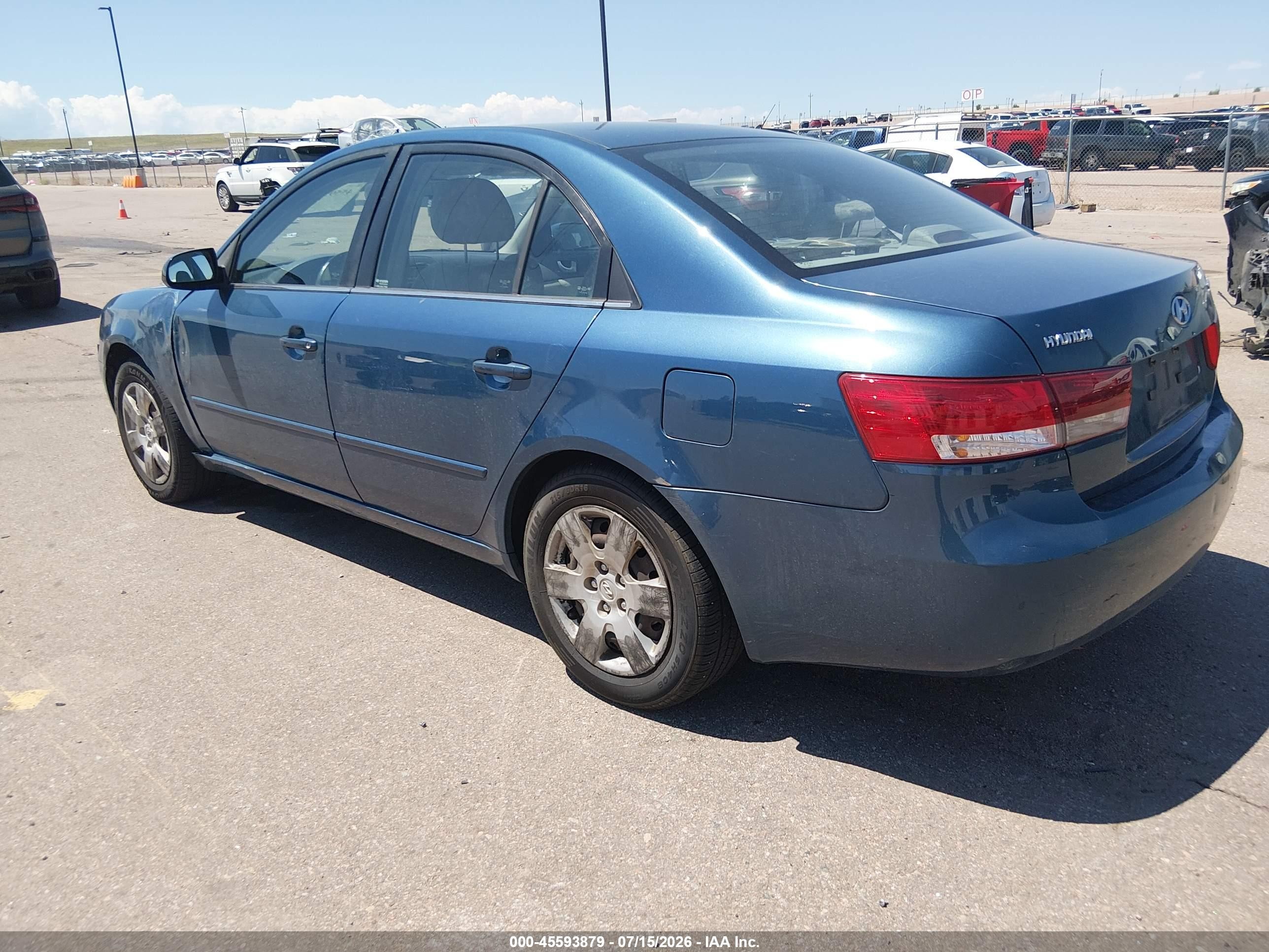 2007 Hyundai Sonata Gls/gls W/xm Blue vin: 5NPET46C17H229743