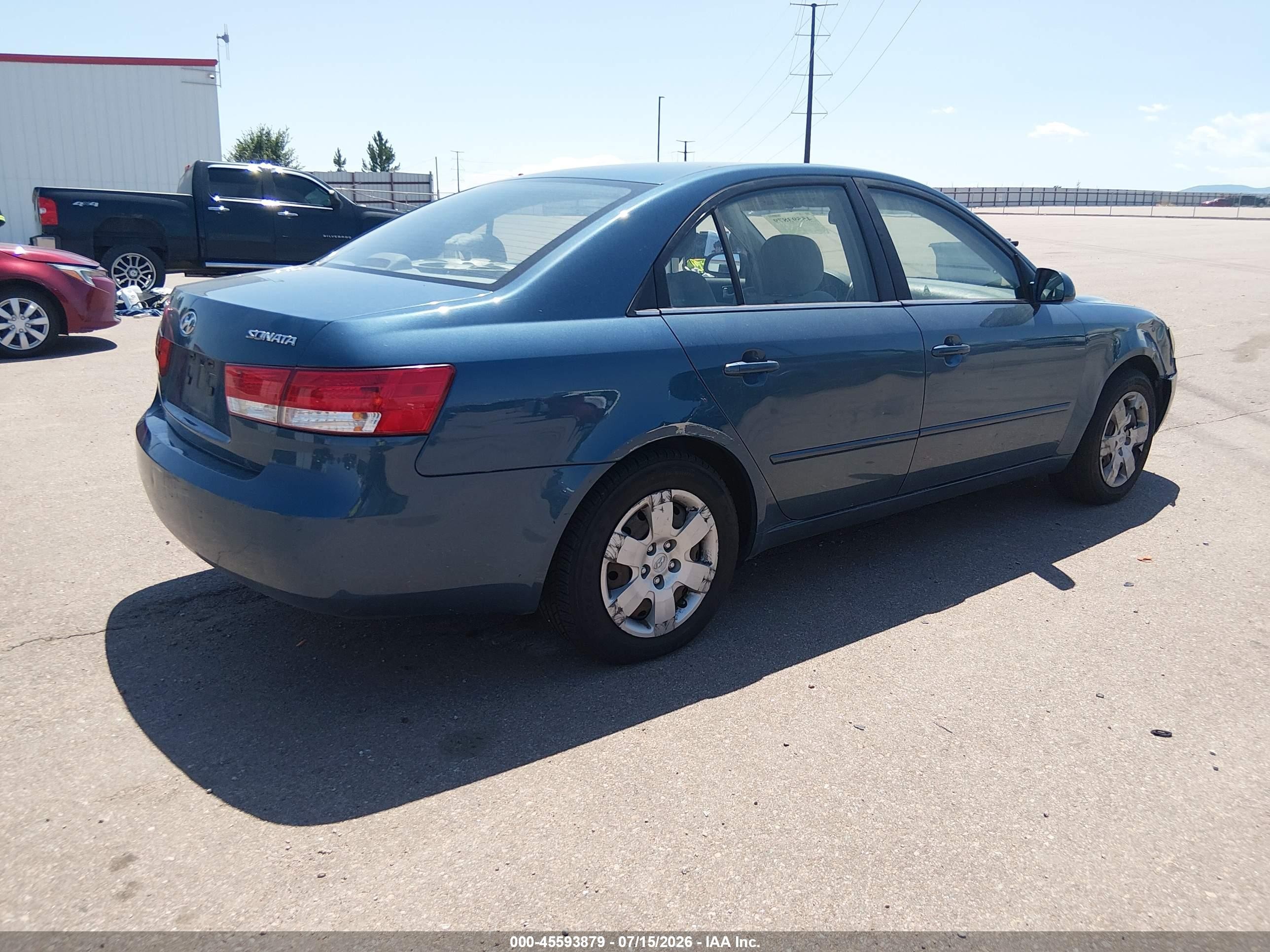 2007 Hyundai Sonata Gls/gls W/xm Blue vin: 5NPET46C17H229743