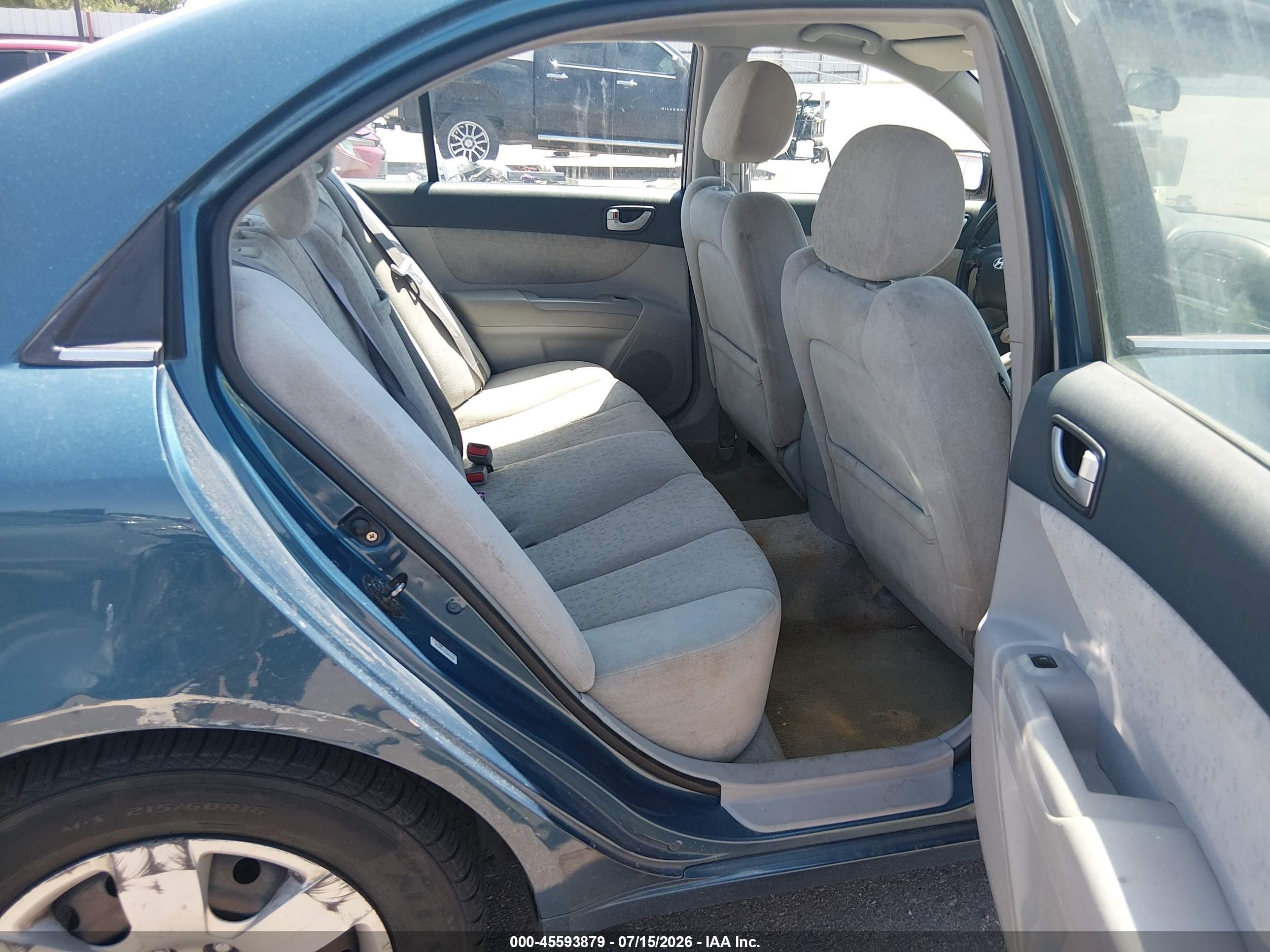 2007 Hyundai Sonata Gls/gls W/xm Blue vin: 5NPET46C17H229743