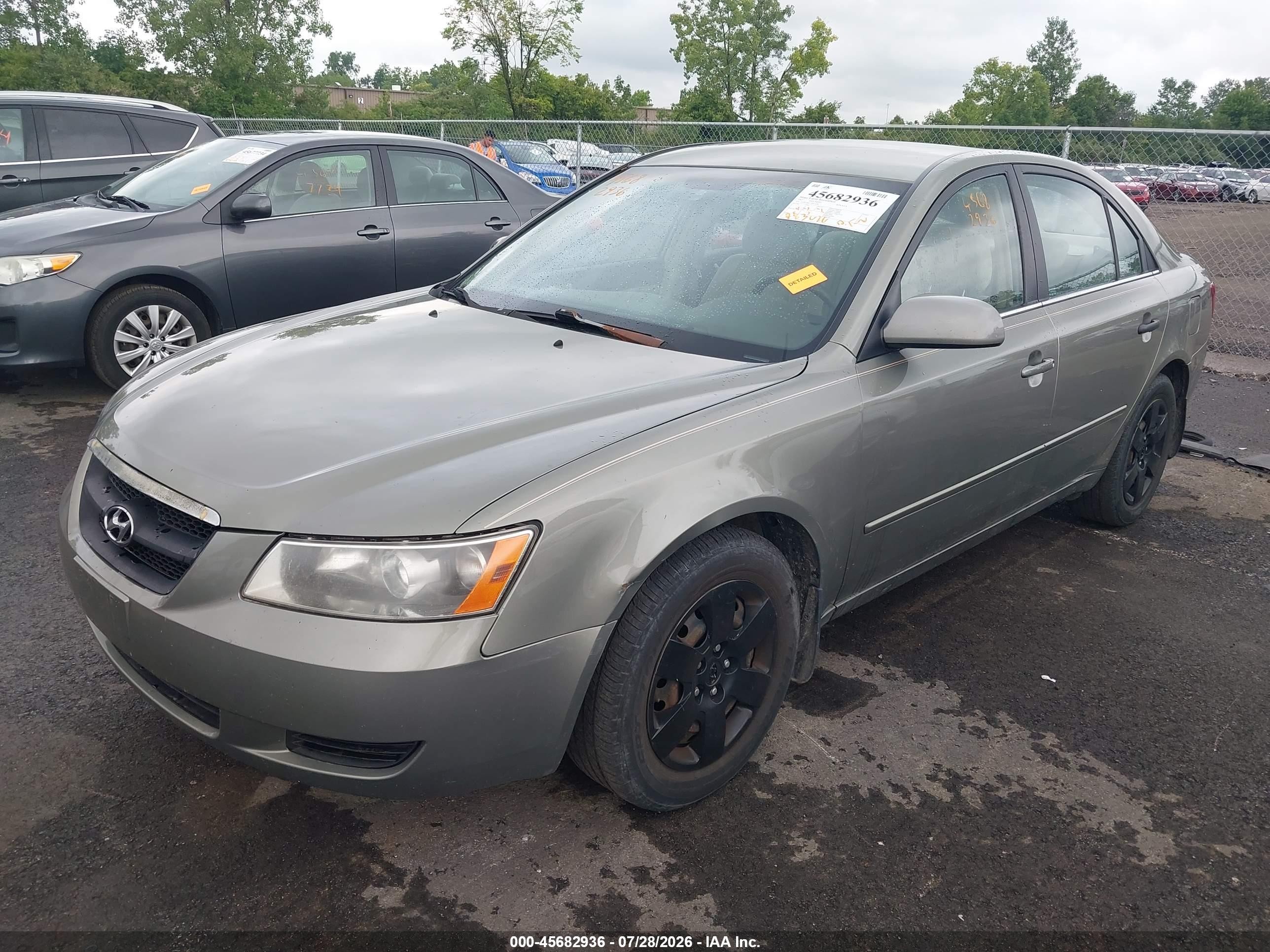 2007 Hyundai Sonata   Green vin: 5NPET46C17H231184