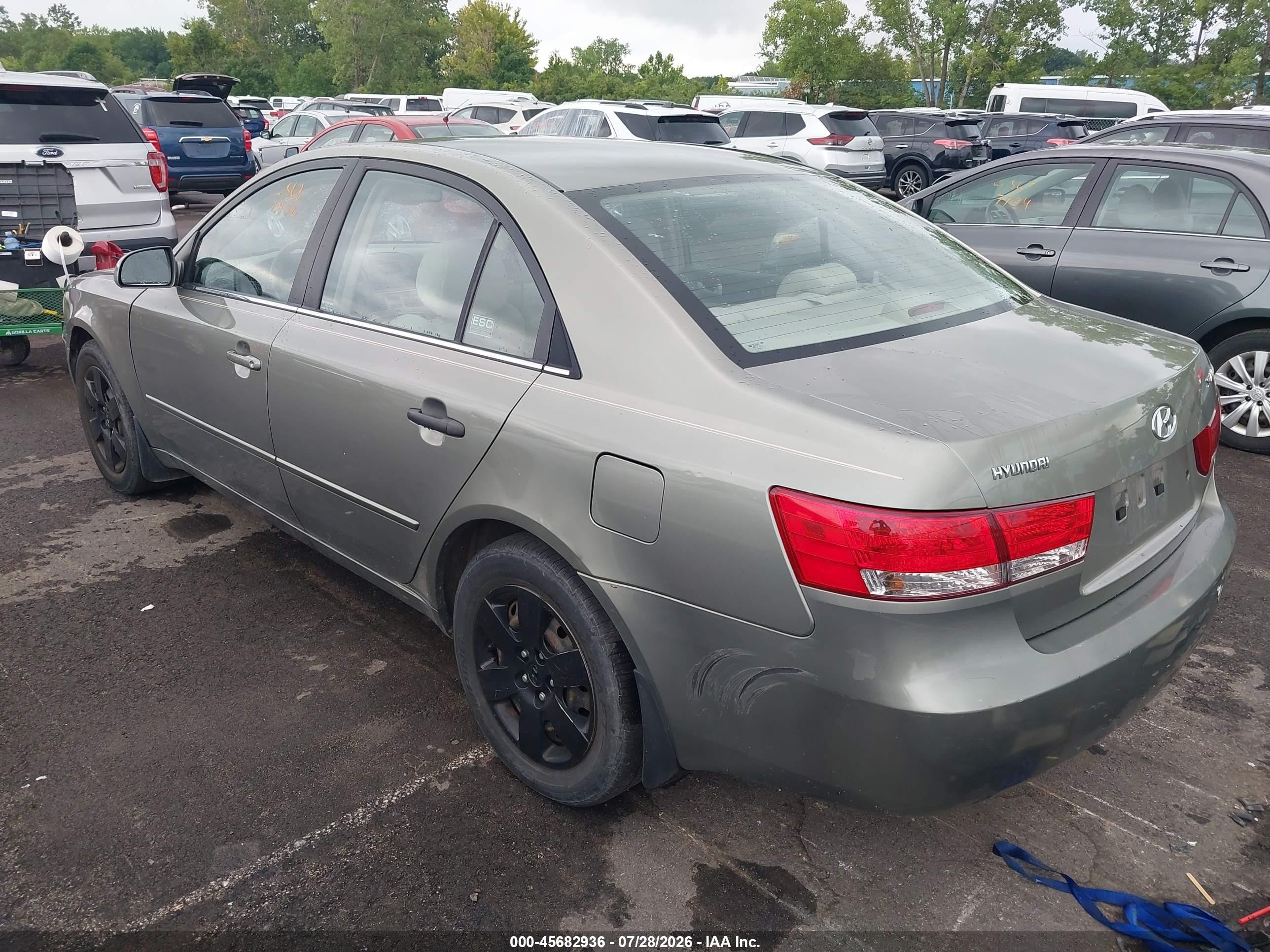 2007 Hyundai Sonata   Green vin: 5NPET46C17H231184