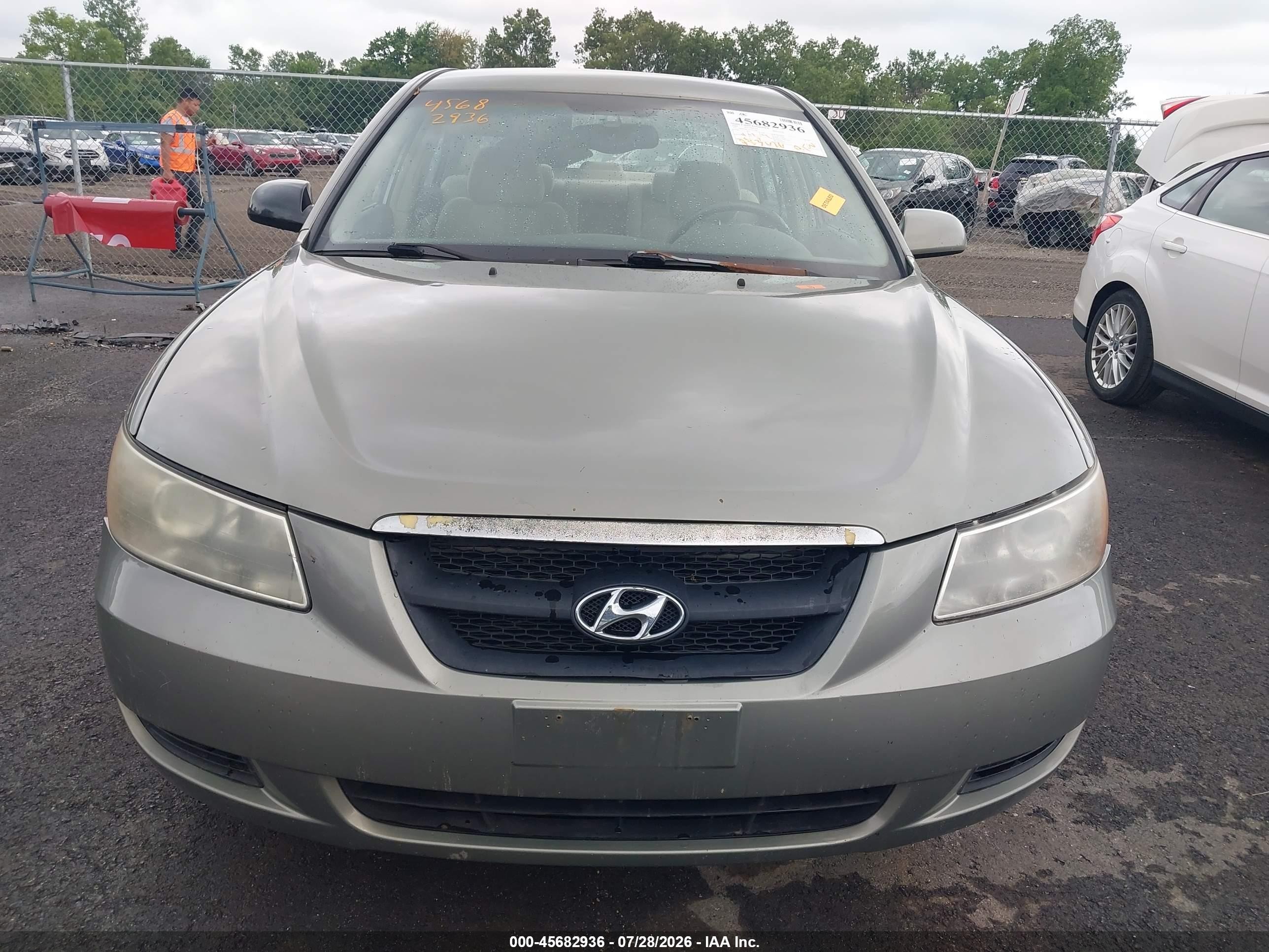 2007 Hyundai Sonata   Green vin: 5NPET46C17H231184