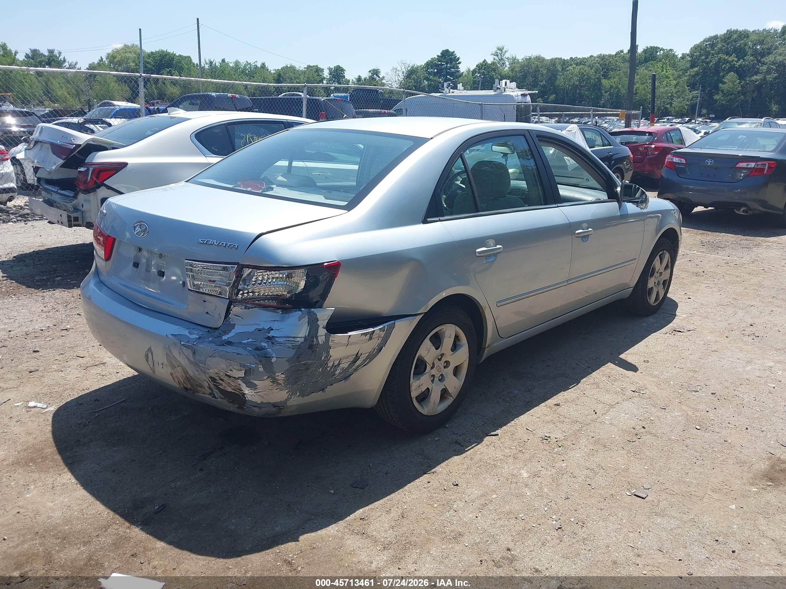 2007 Hyundai Sonata Gls/gls W/xm Silver vin: 5NPET46C17H236854