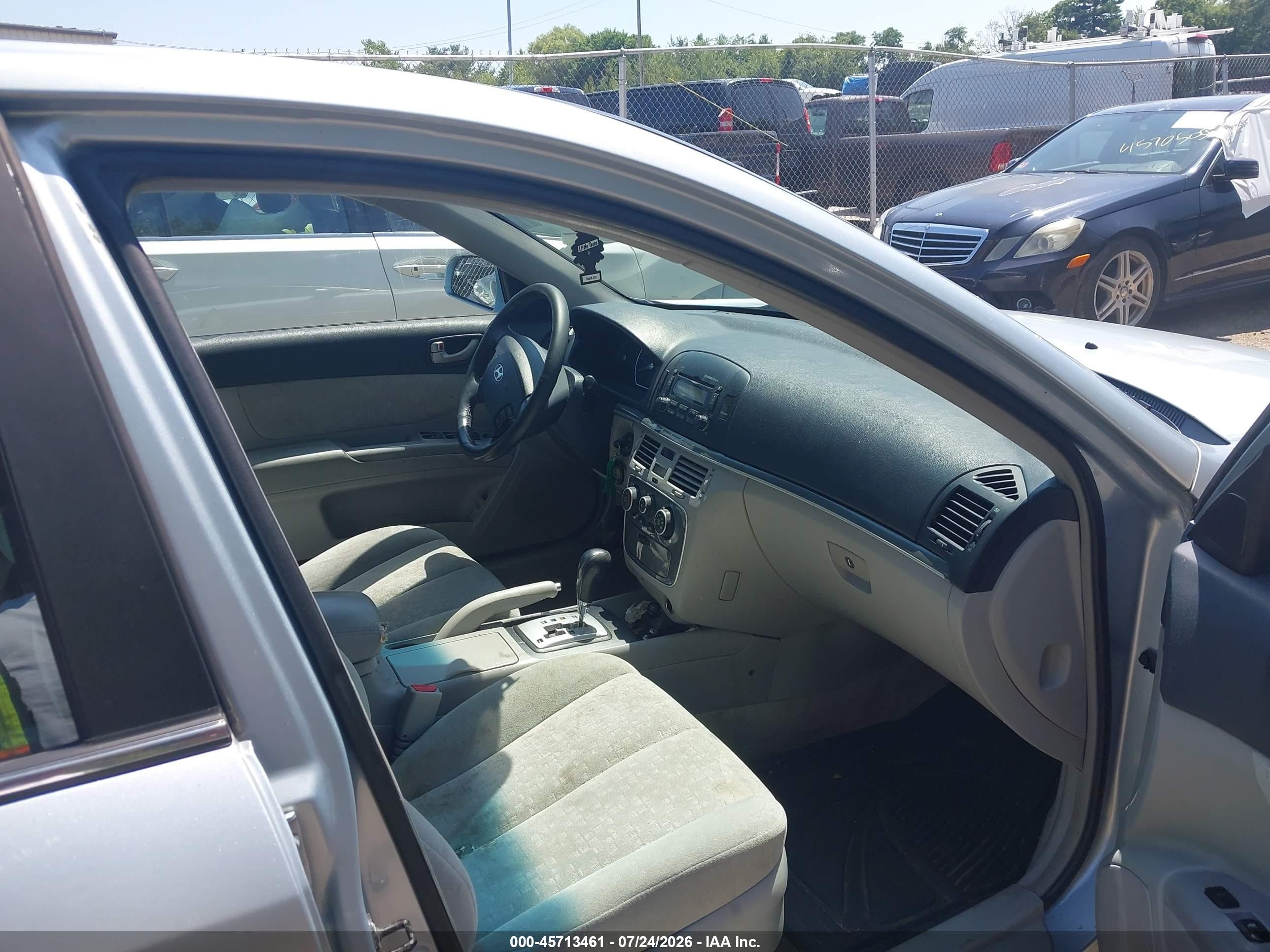 2007 Hyundai Sonata Gls/gls W/xm Silver vin: 5NPET46C17H236854