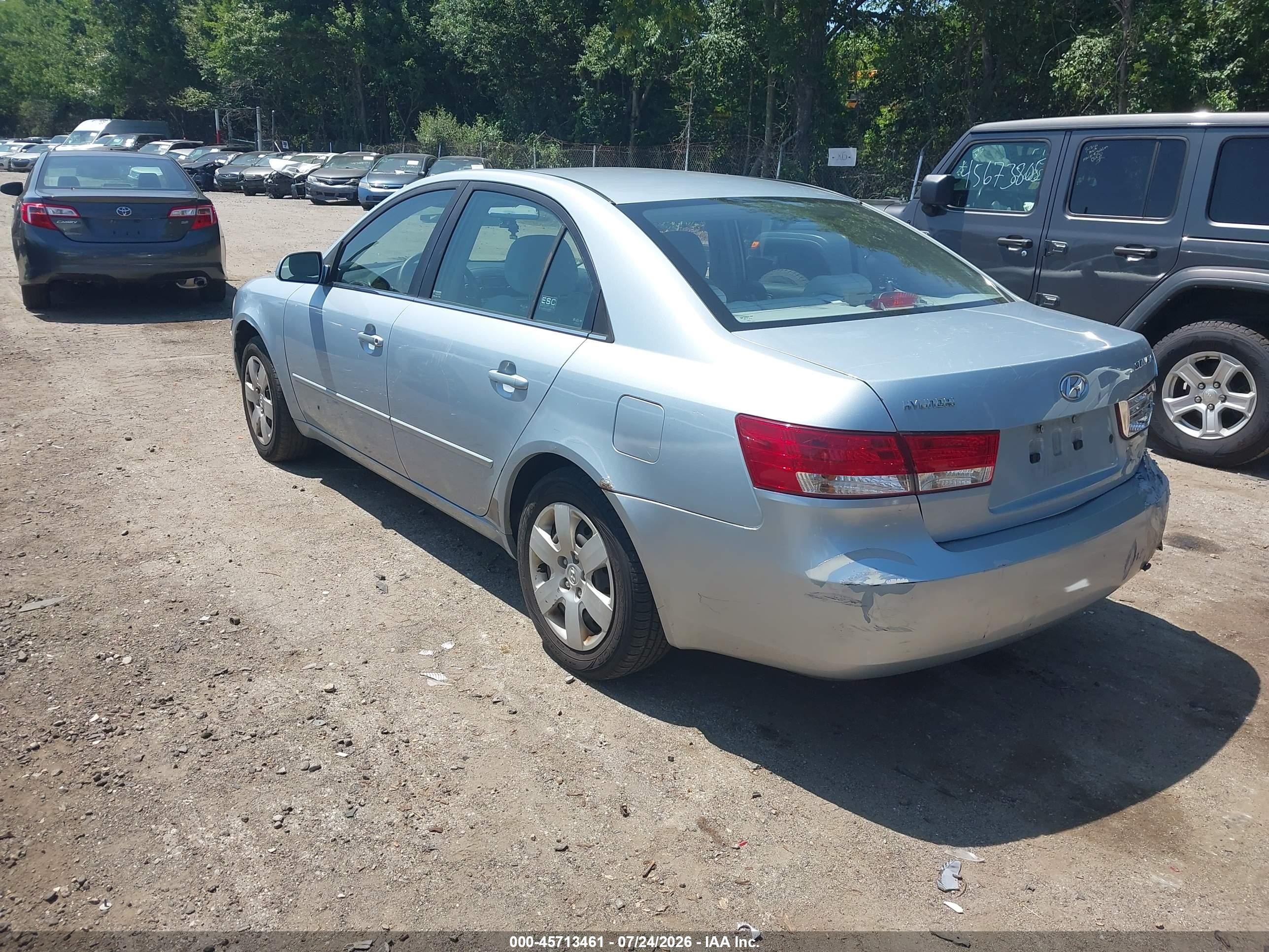 2007 Hyundai Sonata Gls/gls W/xm Silver vin: 5NPET46C17H236854