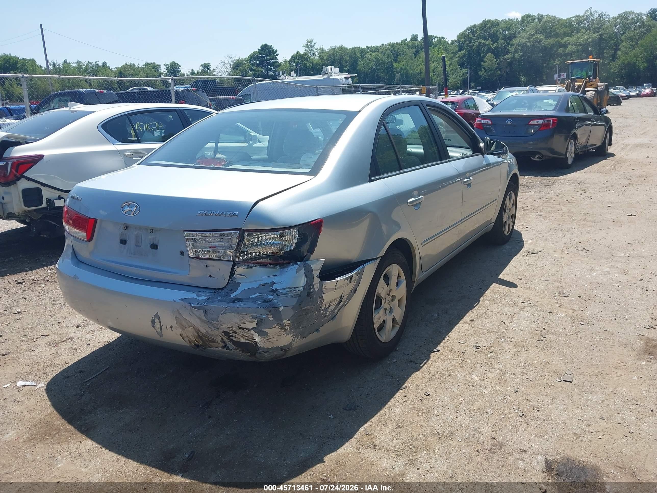 2007 Hyundai Sonata Gls/gls W/xm Silver vin: 5NPET46C17H236854