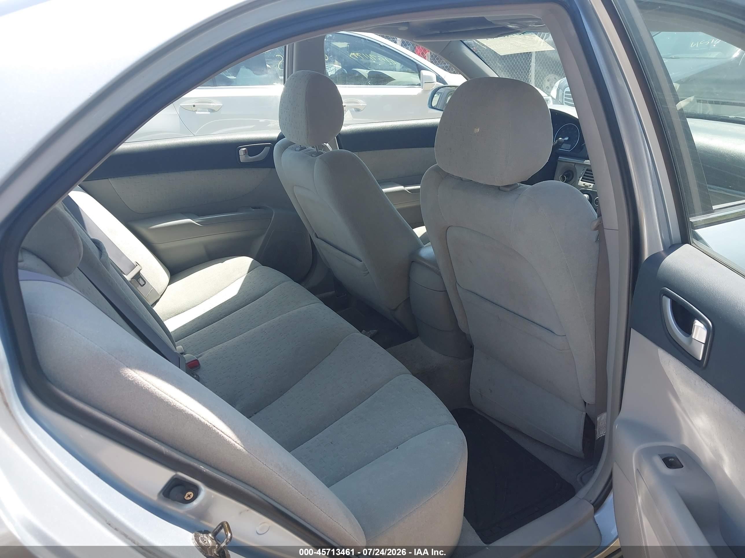 2007 Hyundai Sonata Gls/gls W/xm Silver vin: 5NPET46C17H236854