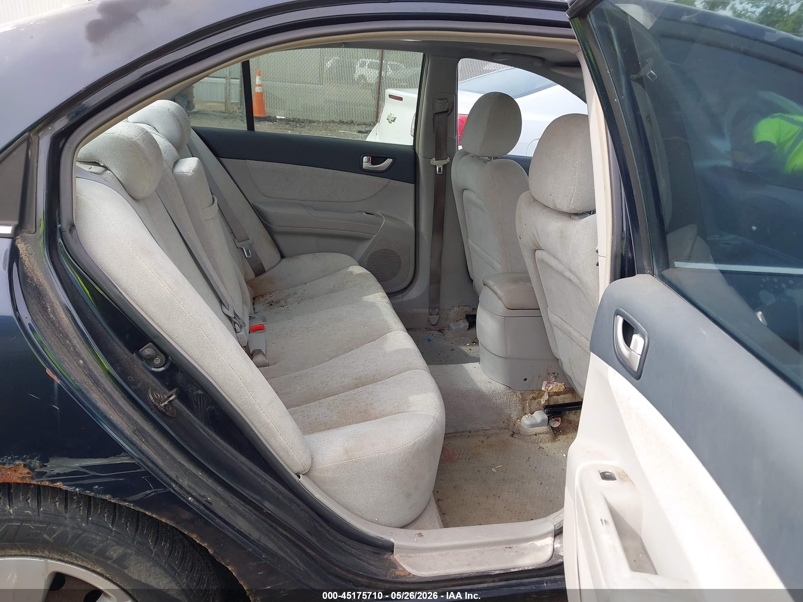 2007 Hyundai Sonata Gls Dark Blue vin: 5NPET46C17H244050