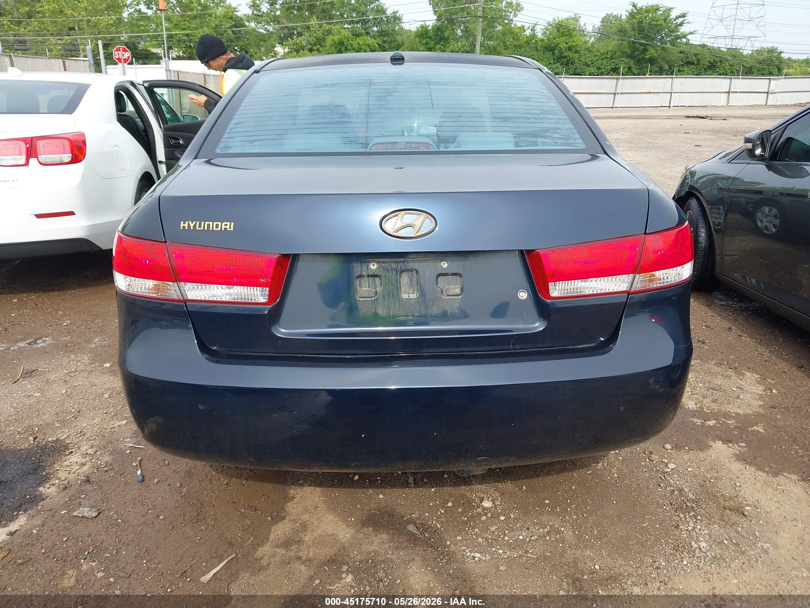 2007 Hyundai Sonata Gls Dark Blue vin: 5NPET46C17H244050