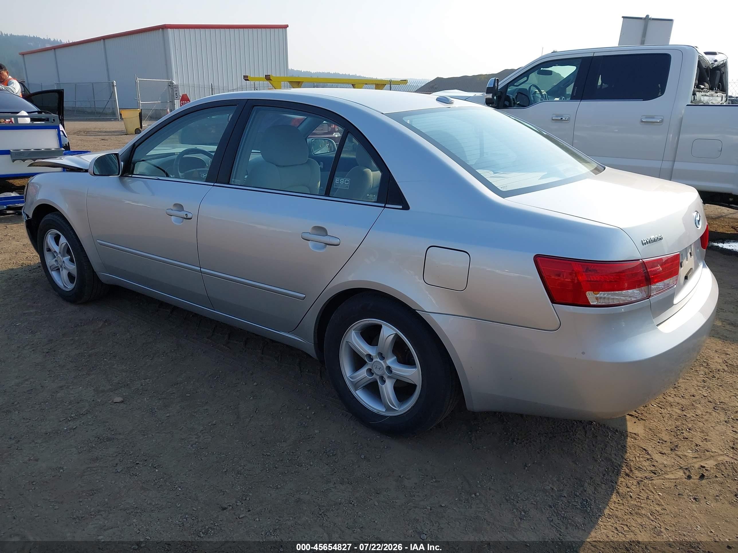 2007 Hyundai Sonata Gls/gls W/xm Silver vin: 5NPET46C17H253458