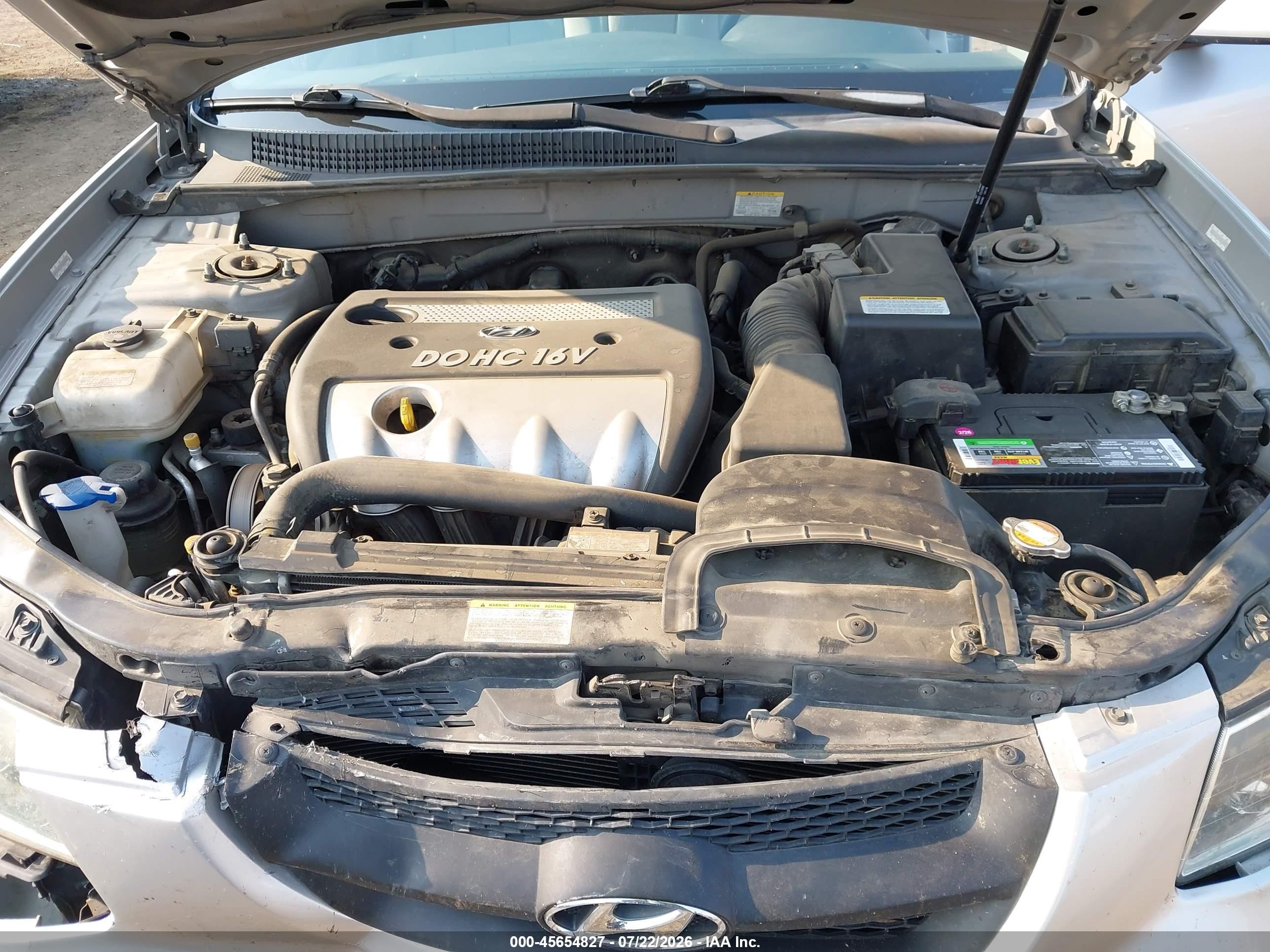 2007 Hyundai Sonata Gls/gls W/xm Silver vin: 5NPET46C17H253458