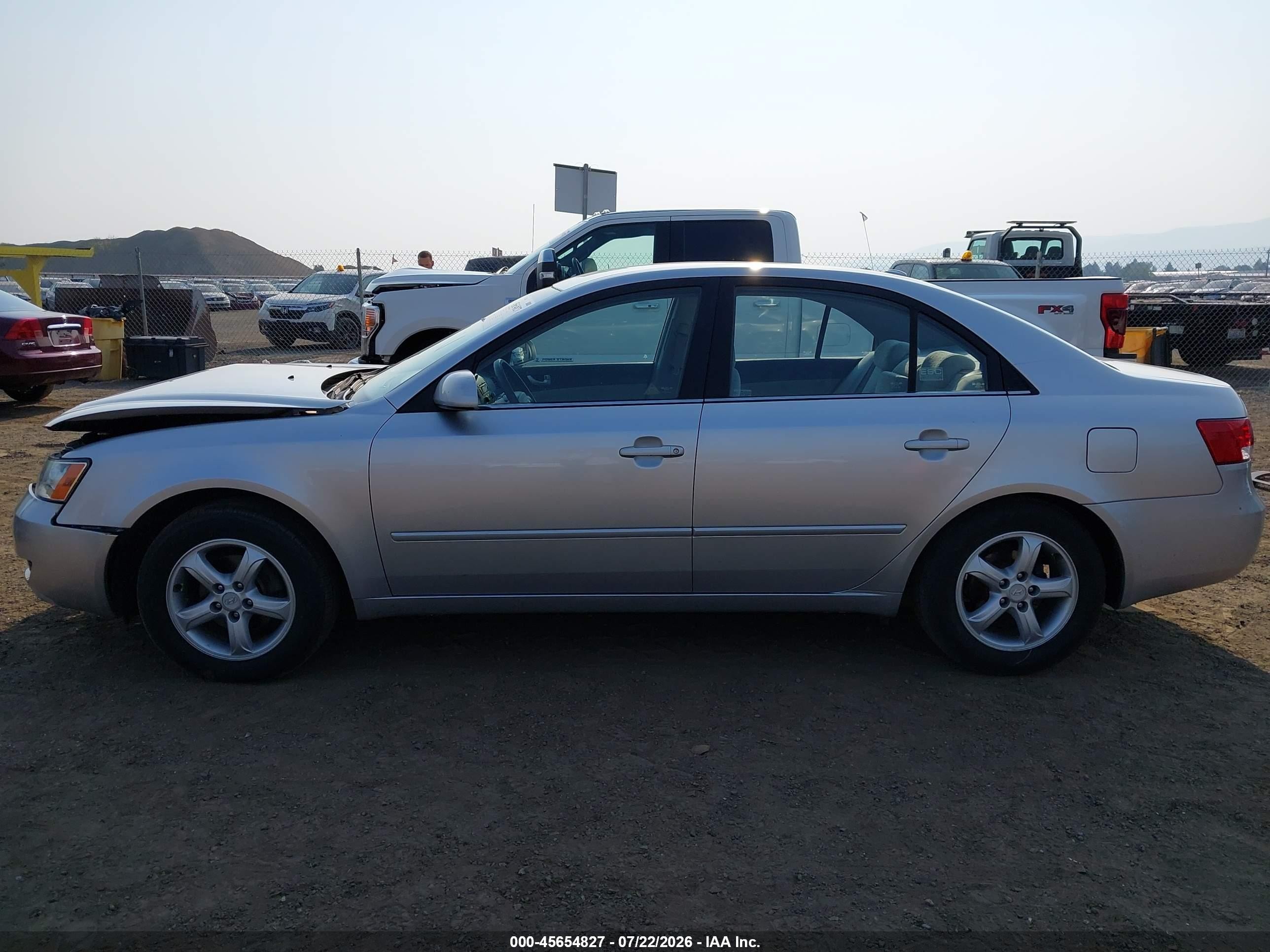 2007 Hyundai Sonata Gls/gls W/xm Silver vin: 5NPET46C17H253458