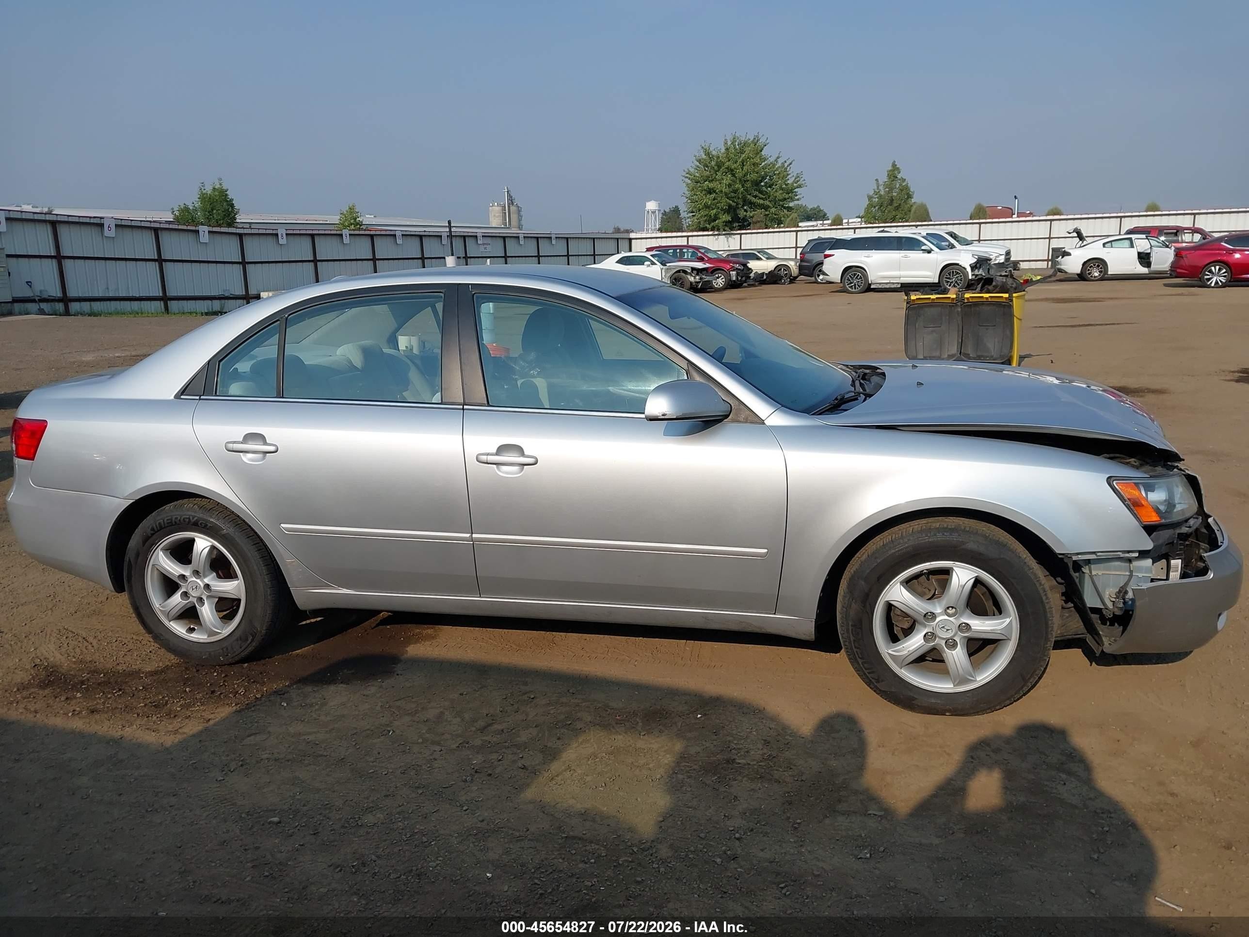 2007 Hyundai Sonata Gls/gls W/xm Silver vin: 5NPET46C17H253458