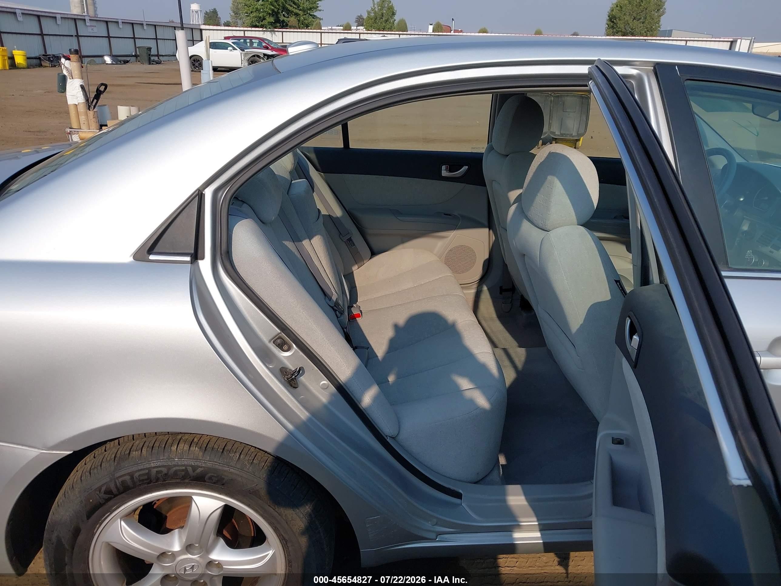 2007 Hyundai Sonata Gls/gls W/xm Silver vin: 5NPET46C17H253458