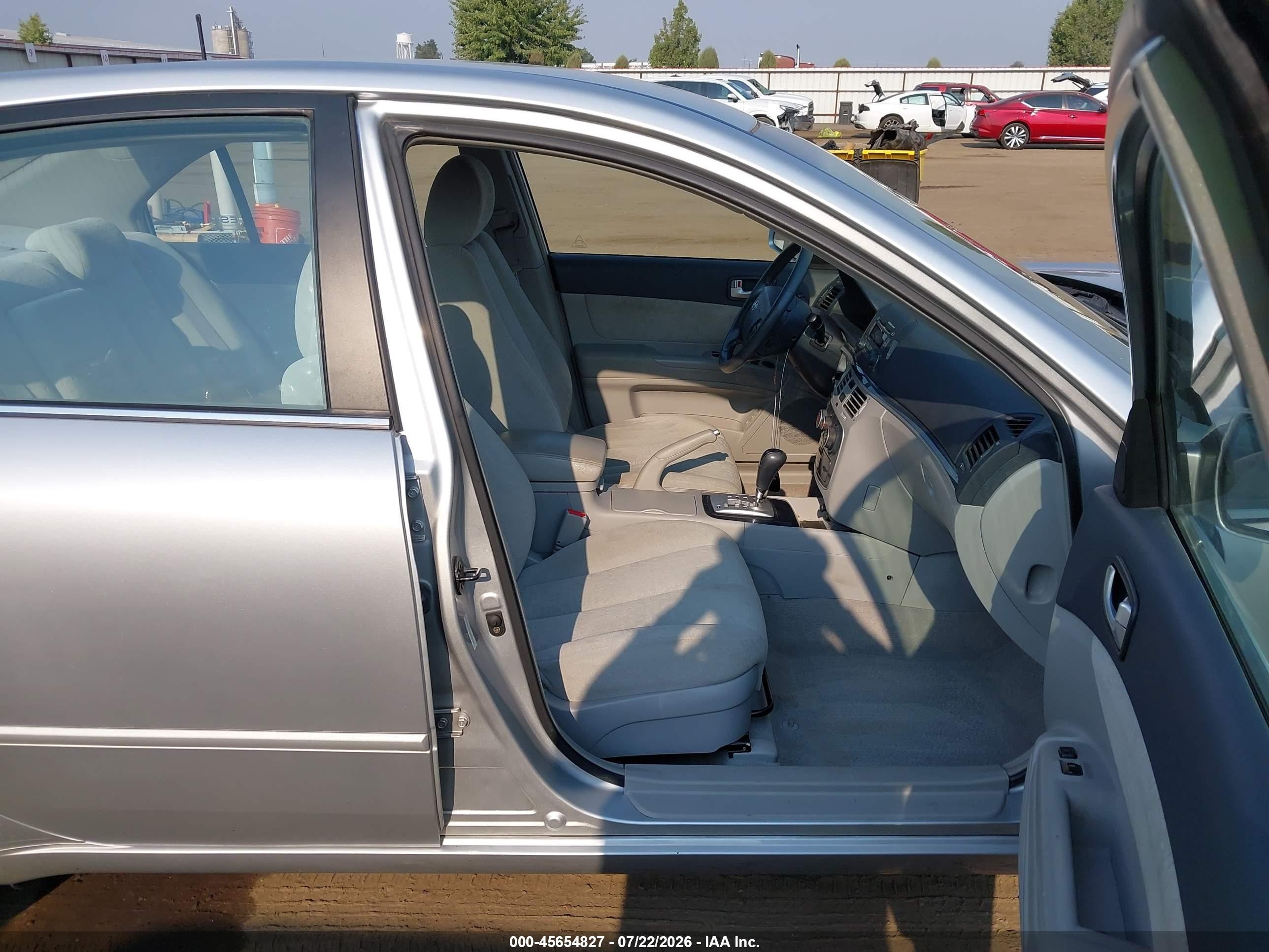 2007 Hyundai Sonata Gls/gls W/xm Silver vin: 5NPET46C17H253458