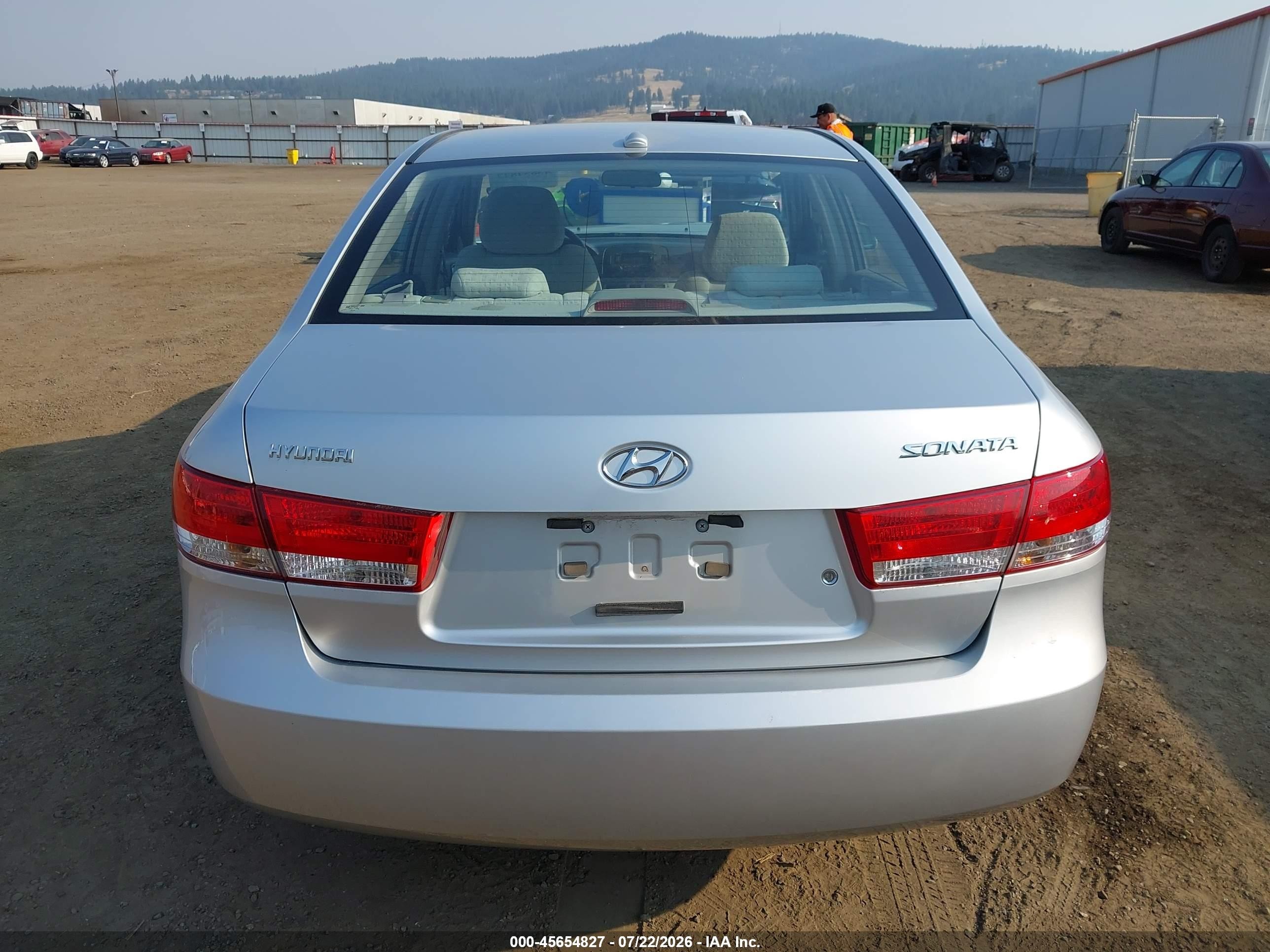 2007 Hyundai Sonata Gls/gls W/xm Silver vin: 5NPET46C17H253458