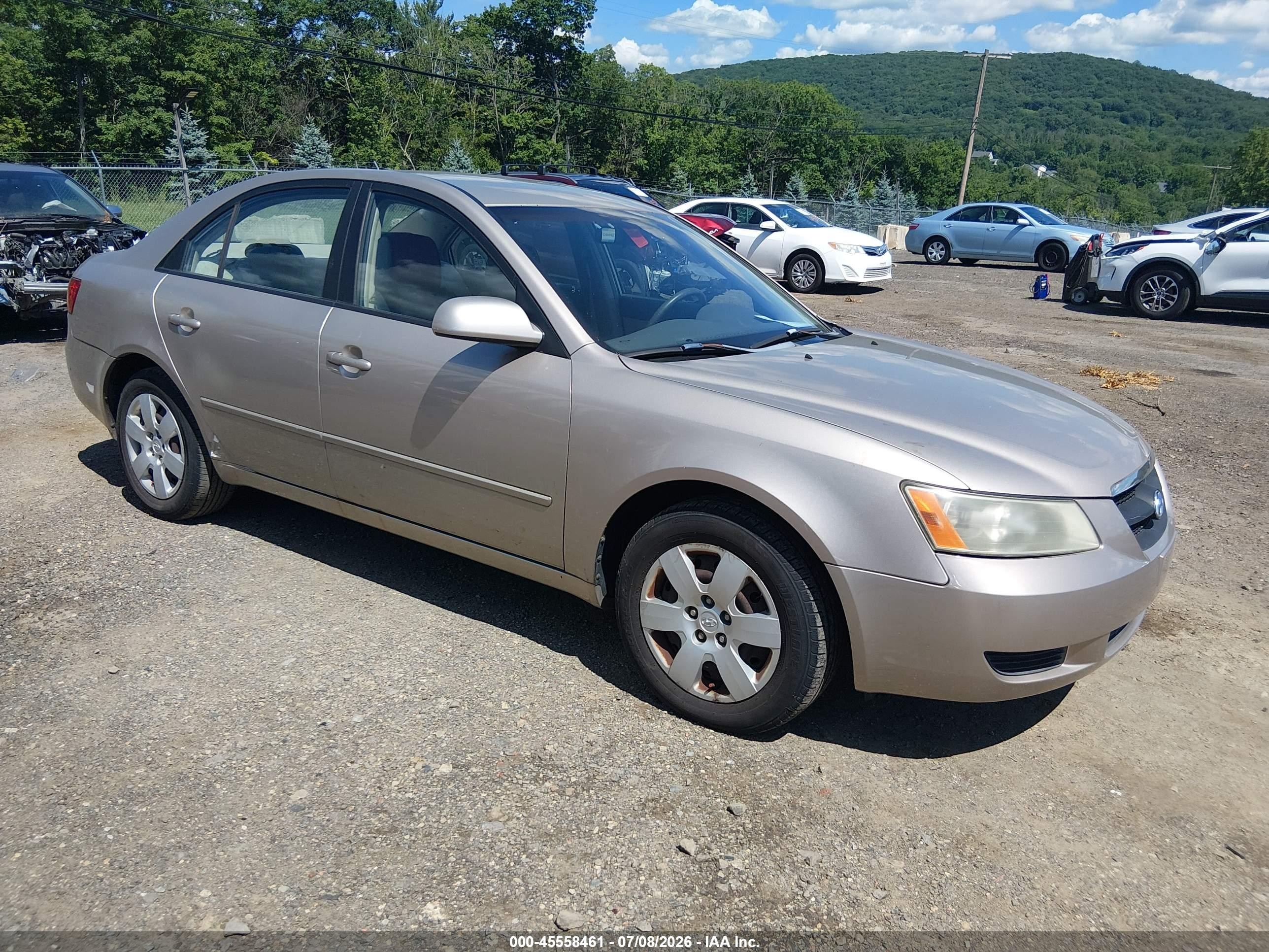 2007 Hyundai Sonata Gls/gls W/xm Tan vin: 5NPET46C17H279428