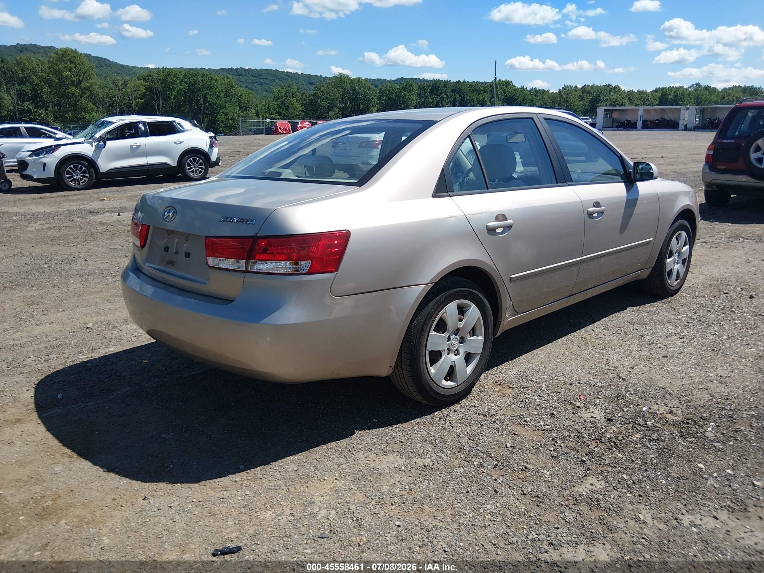 2007 Hyundai Sonata Gls/gls W/xm Tan vin: 5NPET46C17H279428