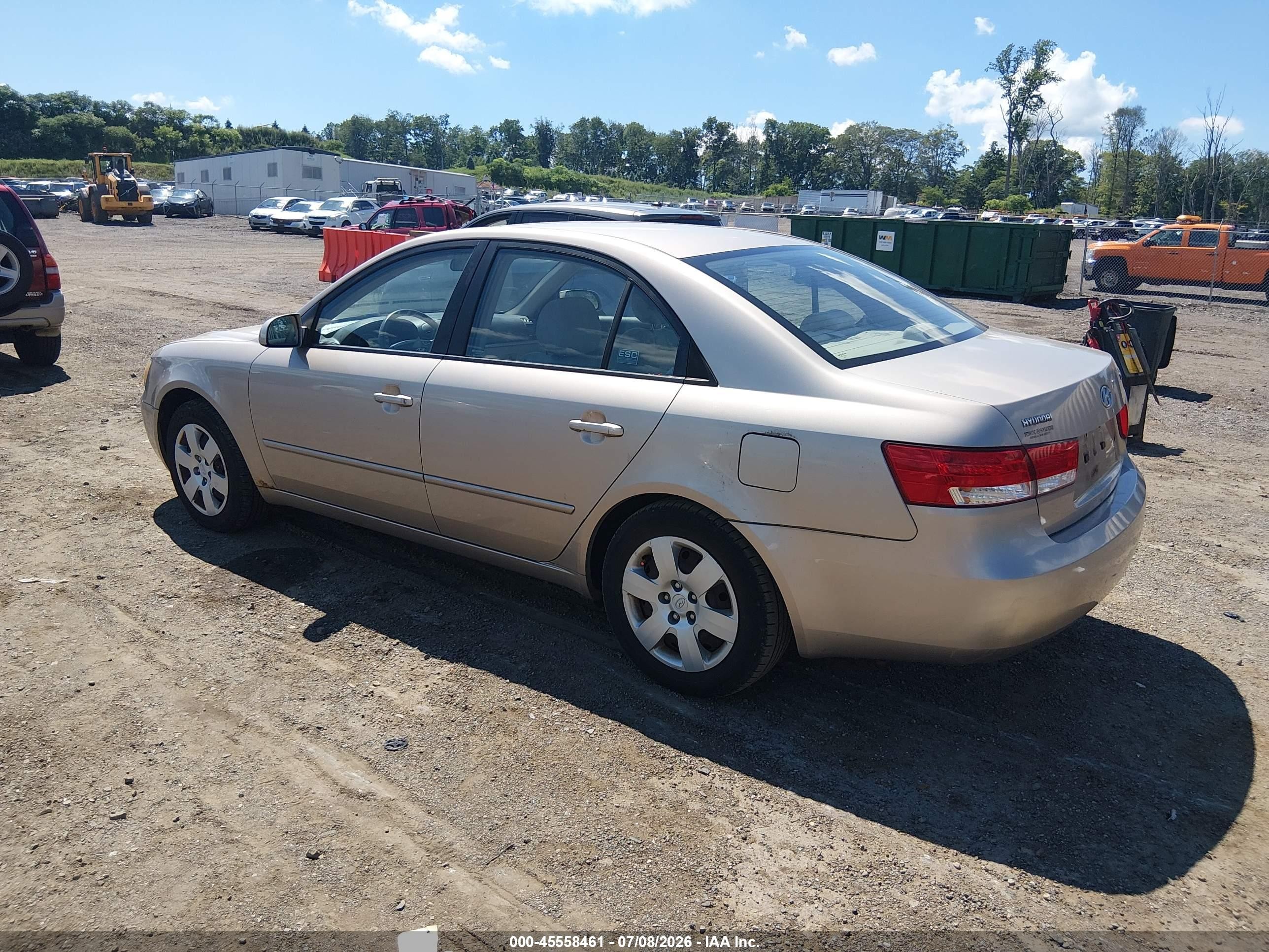 2007 Hyundai Sonata Gls/gls W/xm Tan vin: 5NPET46C17H279428