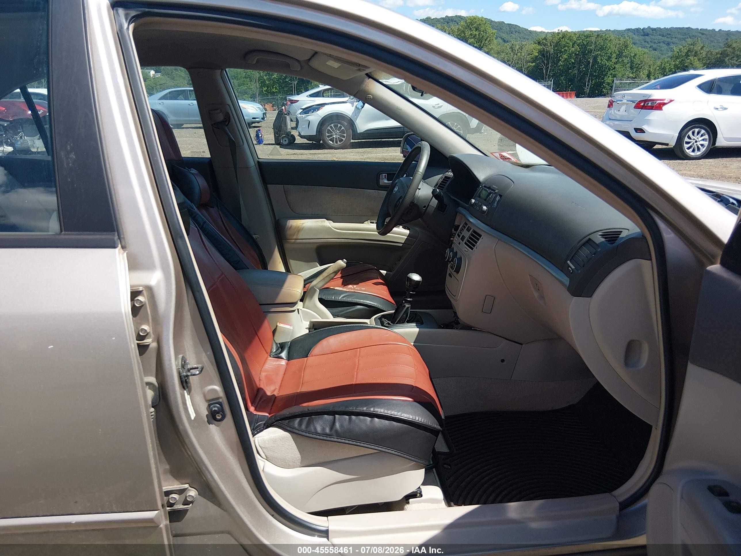 2007 Hyundai Sonata Gls/gls W/xm Tan vin: 5NPET46C17H279428