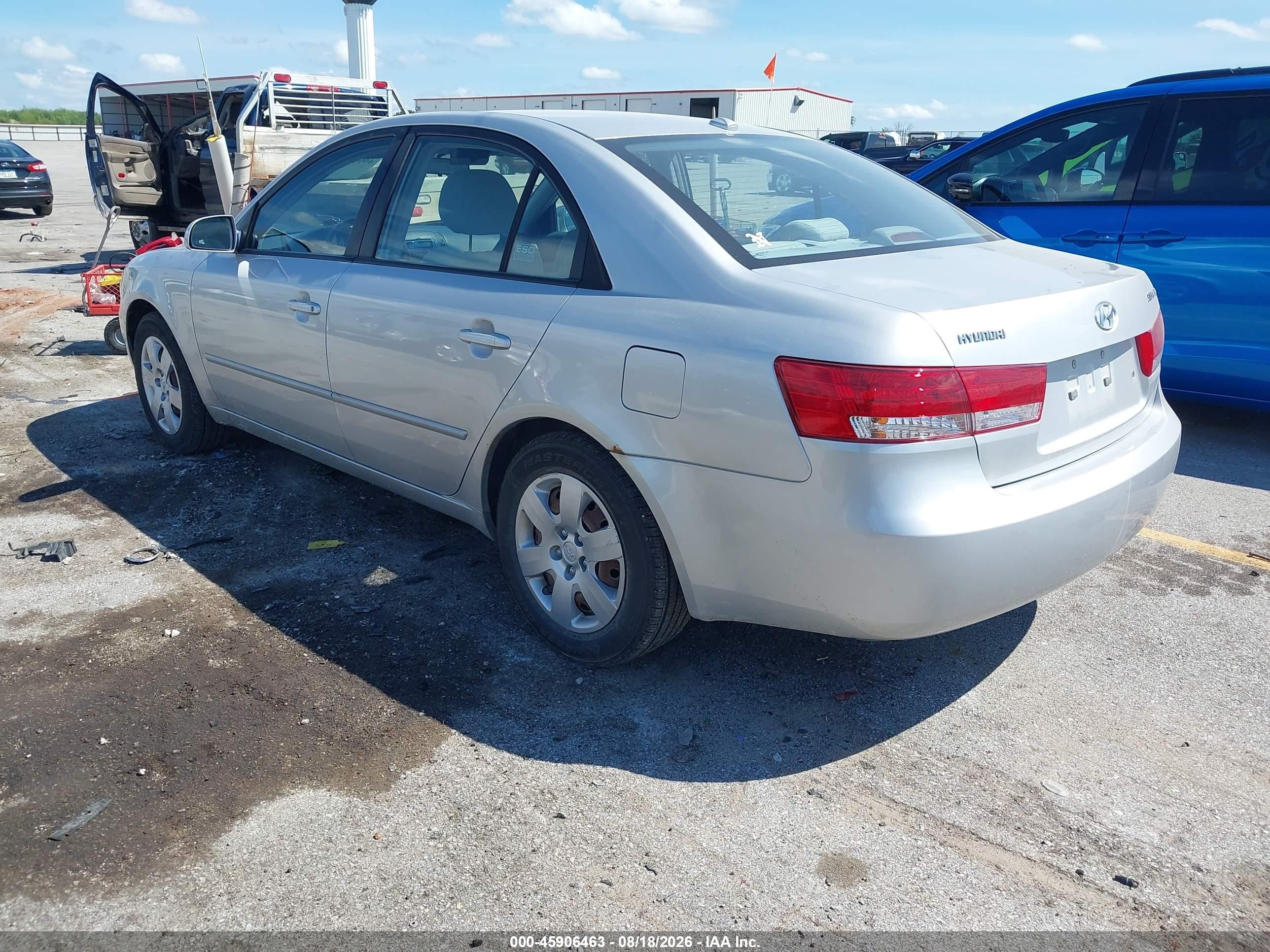 2007 Hyundai Sonata Gls/gls W/xm Silver vin: 5NPET46C17H291322