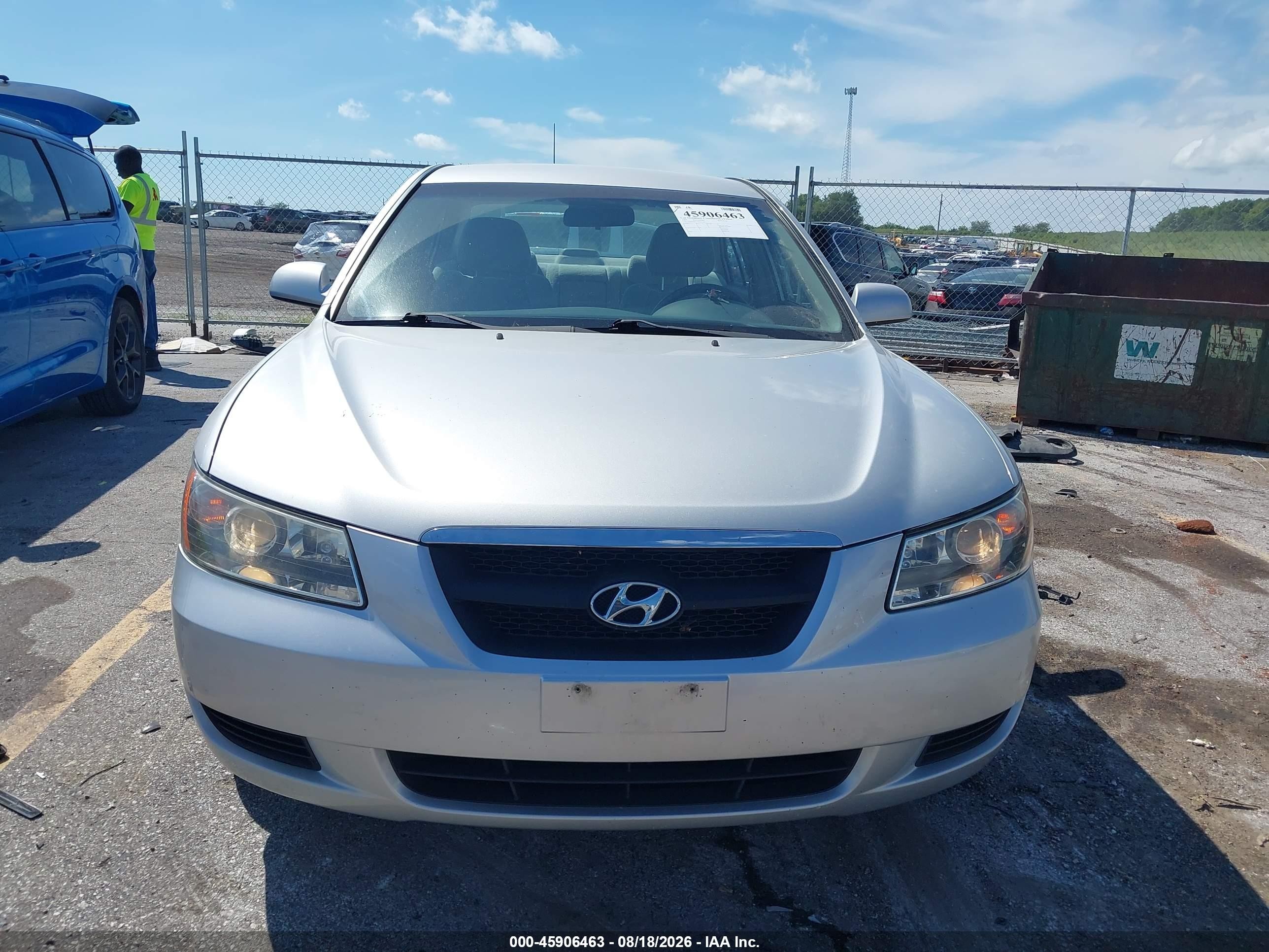 2007 Hyundai Sonata Gls/gls W/xm Silver vin: 5NPET46C17H291322