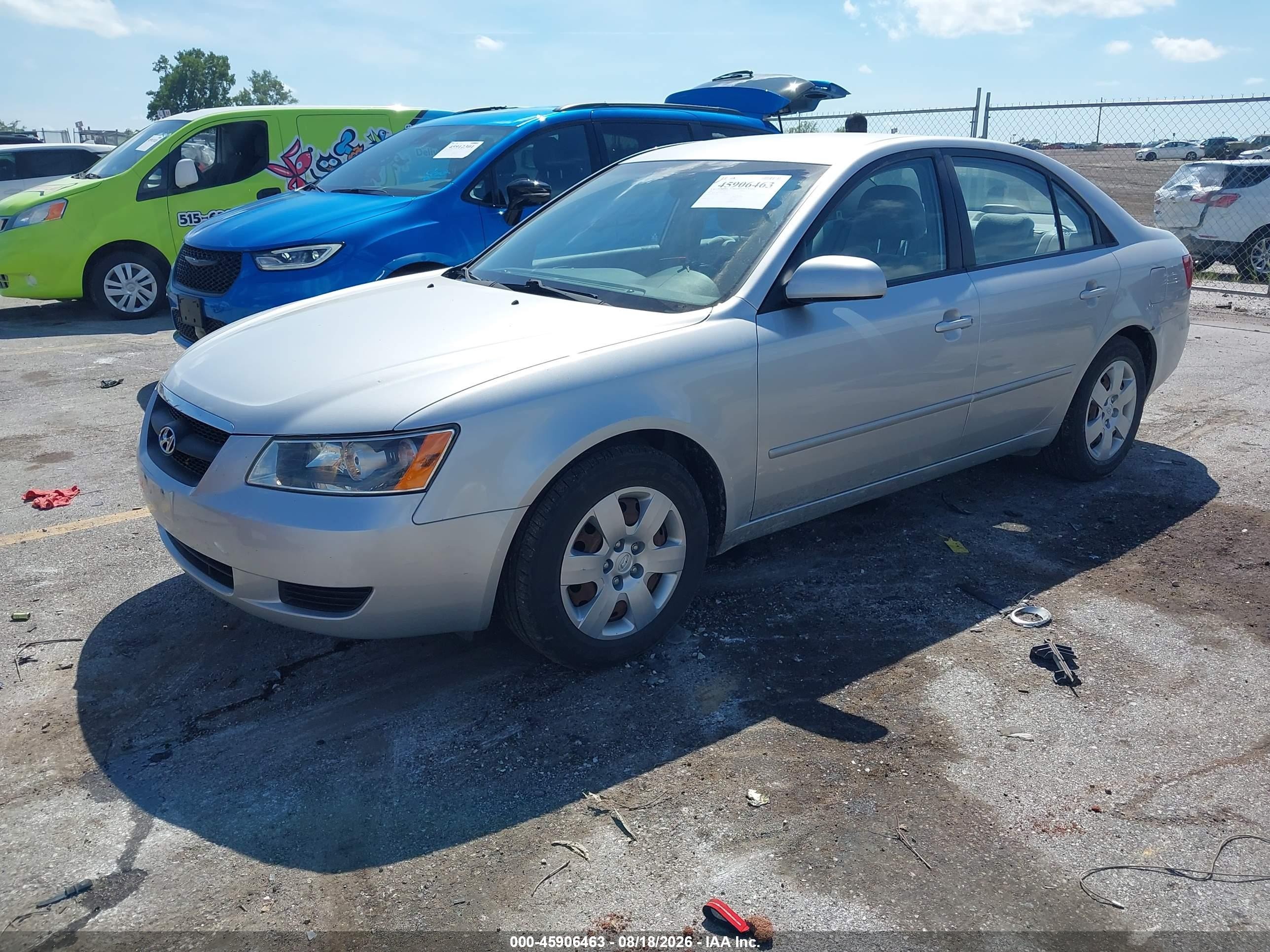 2007 Hyundai Sonata Gls/gls W/xm Silver vin: 5NPET46C17H291322