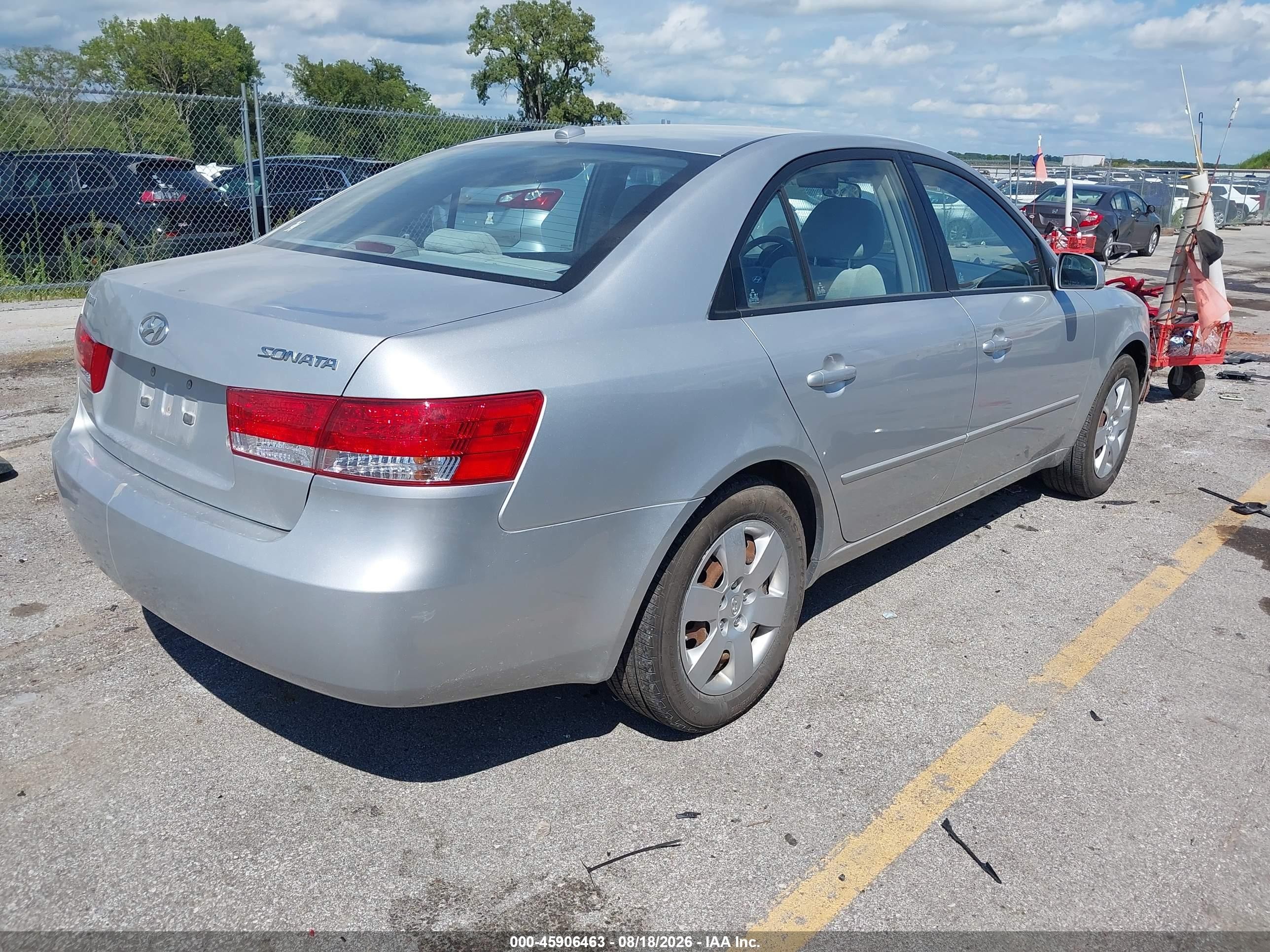 2007 Hyundai Sonata Gls/gls W/xm Silver vin: 5NPET46C17H291322