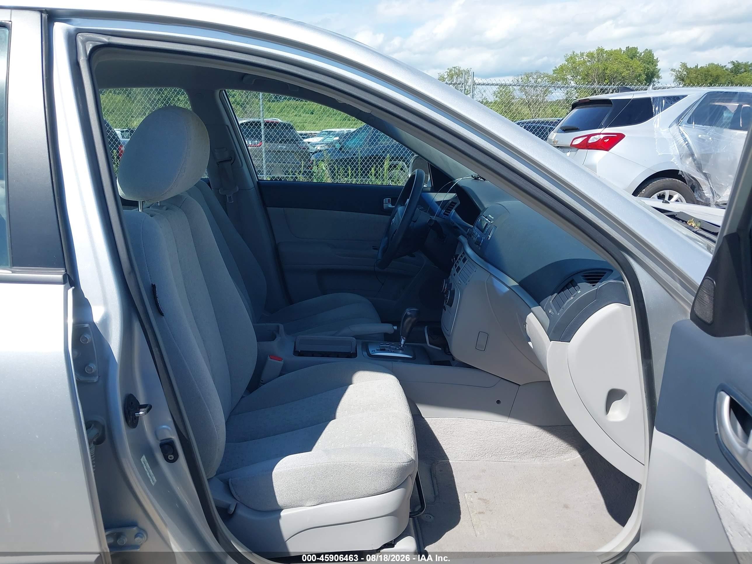 2007 Hyundai Sonata Gls/gls W/xm Silver vin: 5NPET46C17H291322